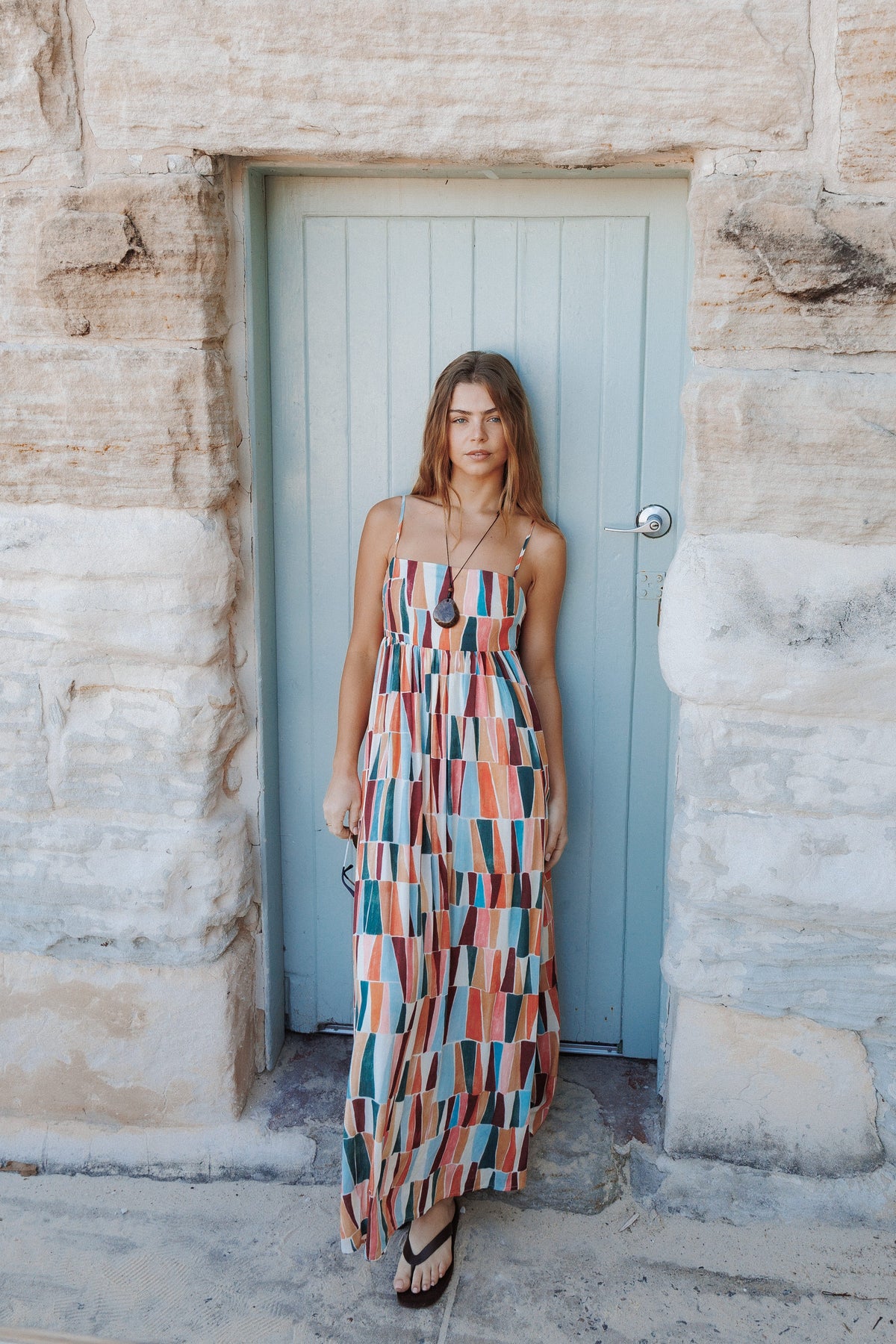 DRESSES Odessa Maxi Dress - Multi Mosaic Print