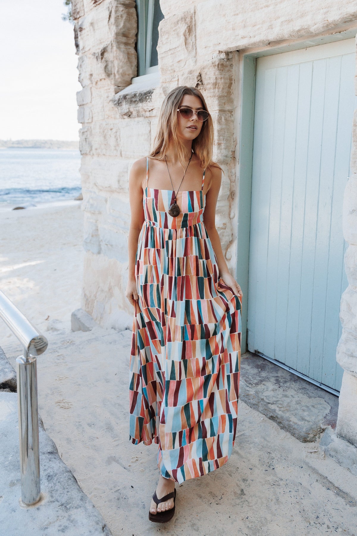 DRESSES Odessa Maxi Dress - Multi Mosaic Print