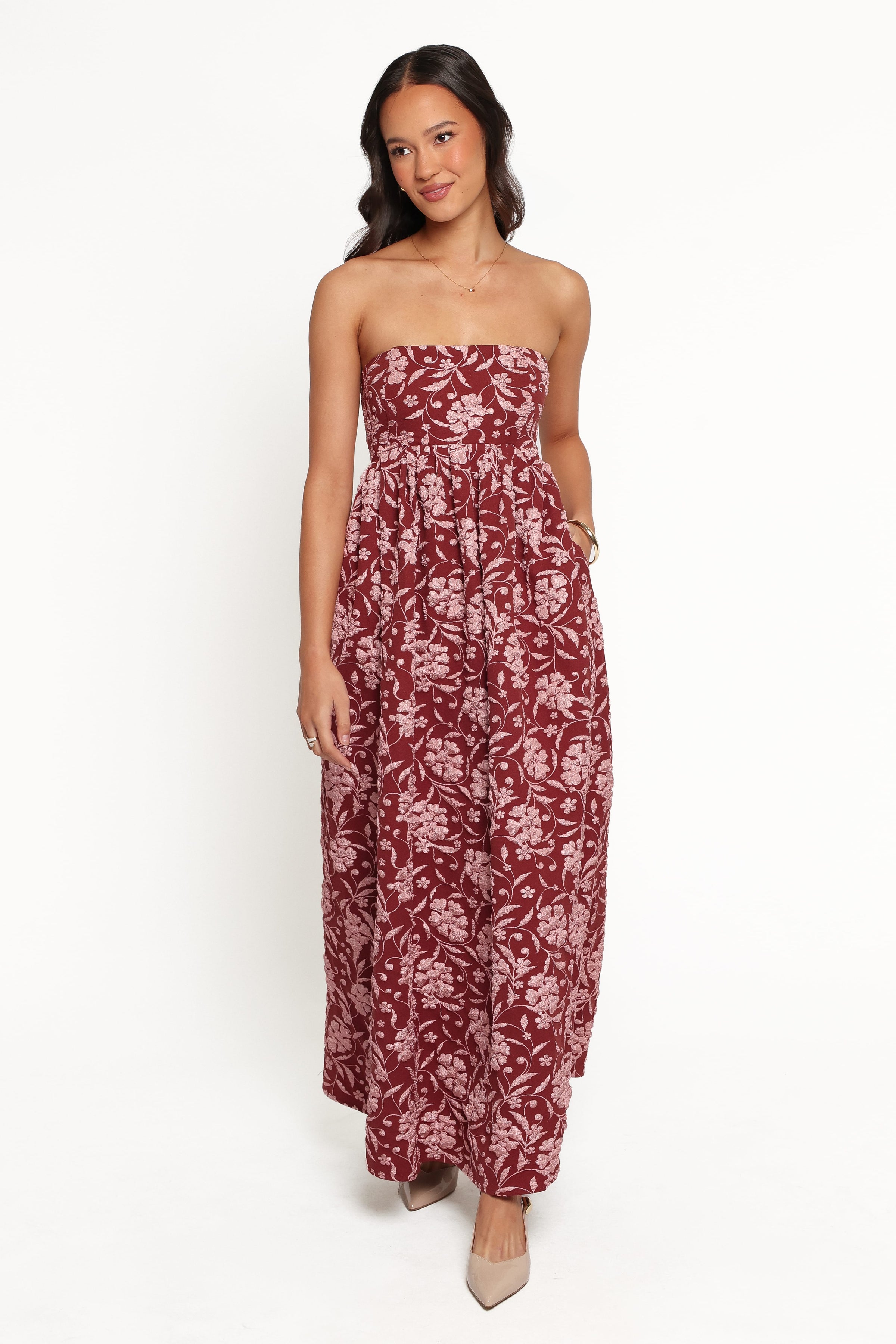 DRESSES Orabella Maxi Dress - Red Floral