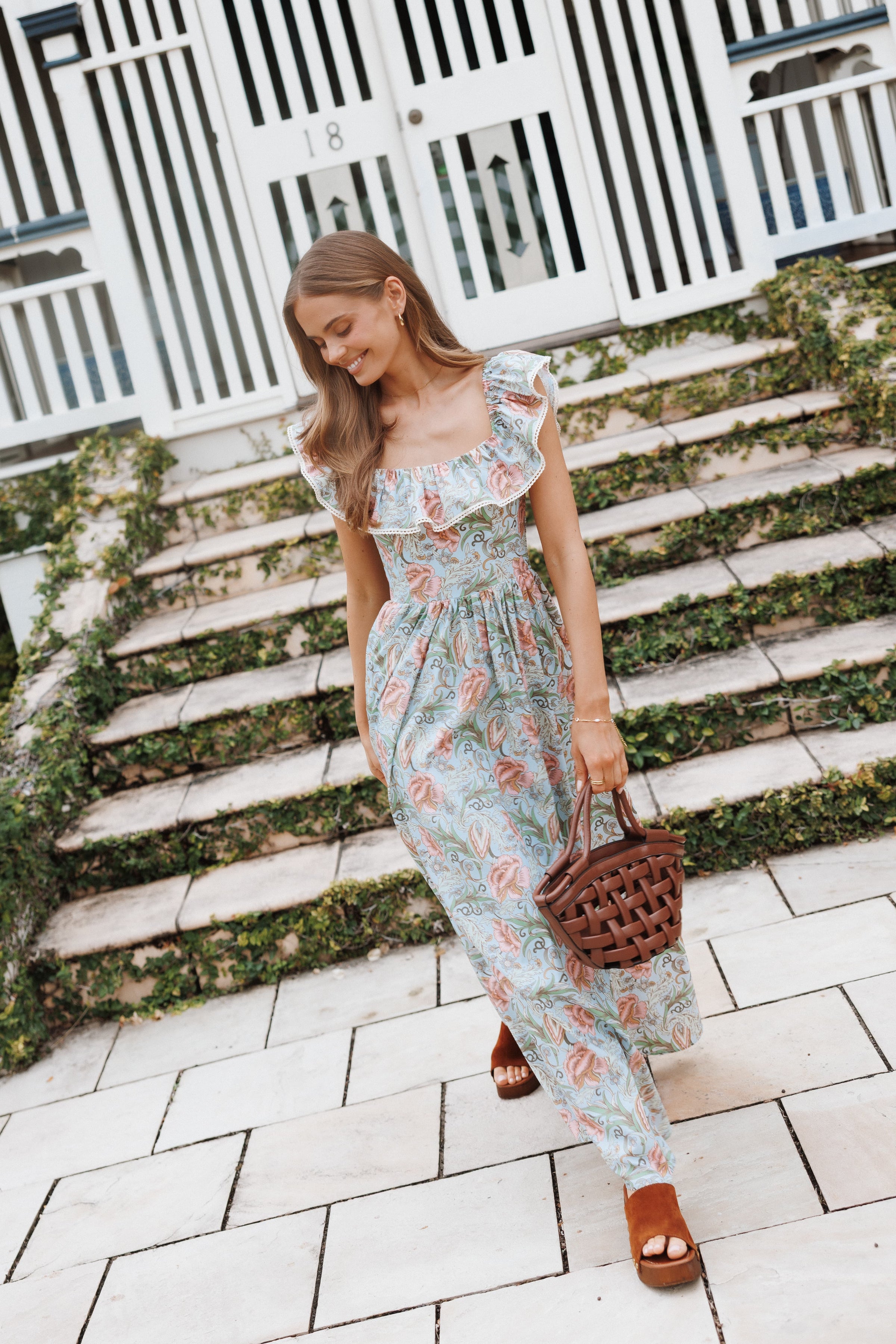 DRESSES Pavani Maxi Dress - Blue Tapestry Floral