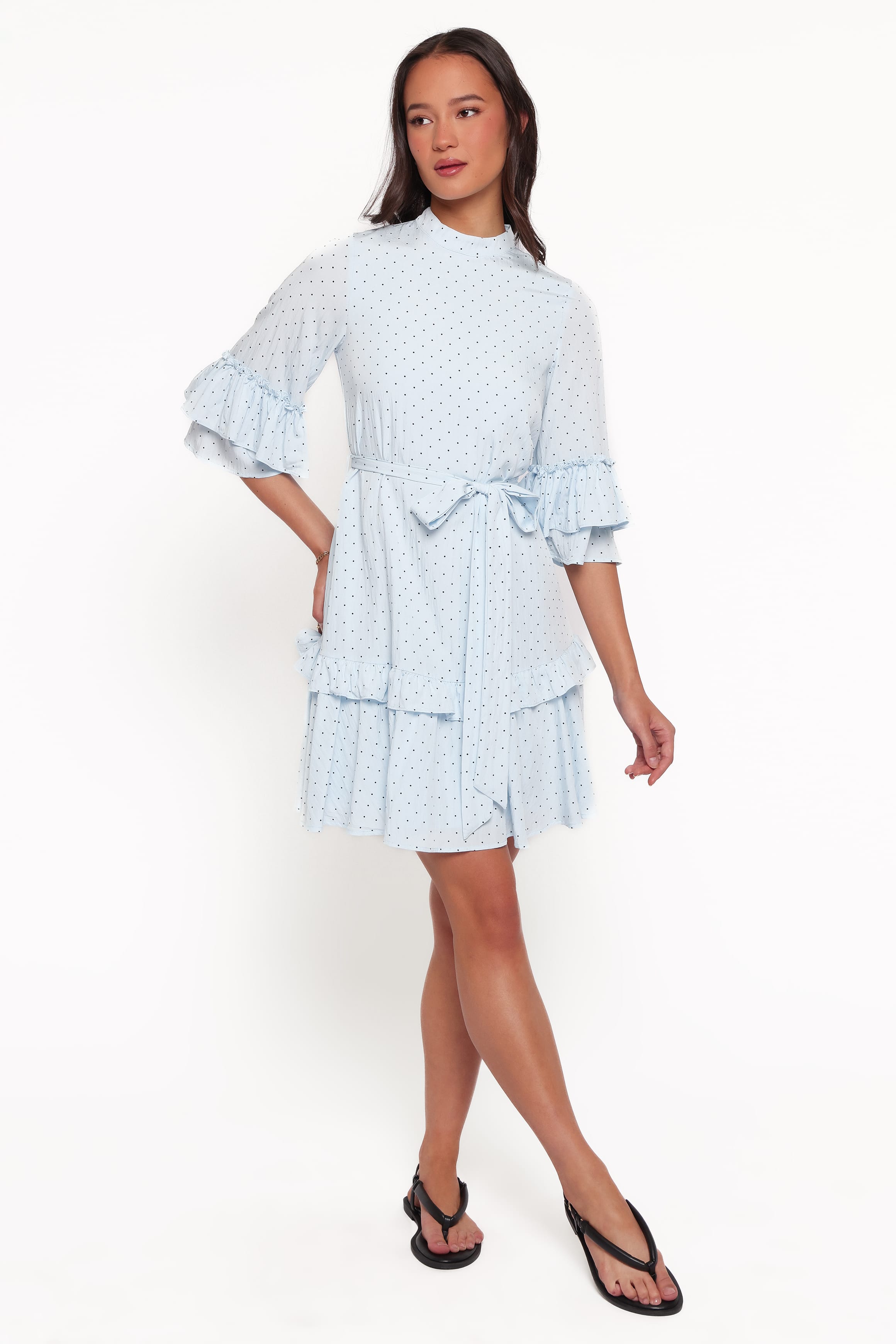 DRESSES Peta Dress - Blue Polka Dot