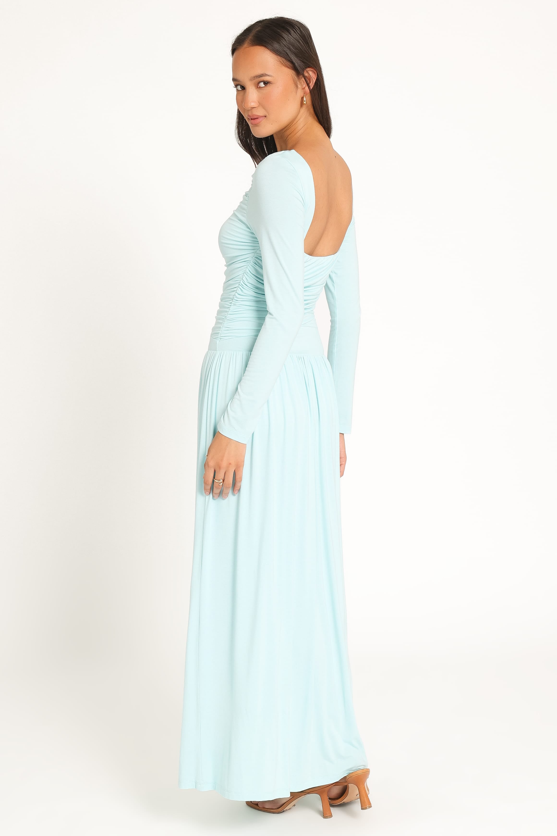 DRESSES Shirley Long Sleeve Maxi Dress - Ice Blue