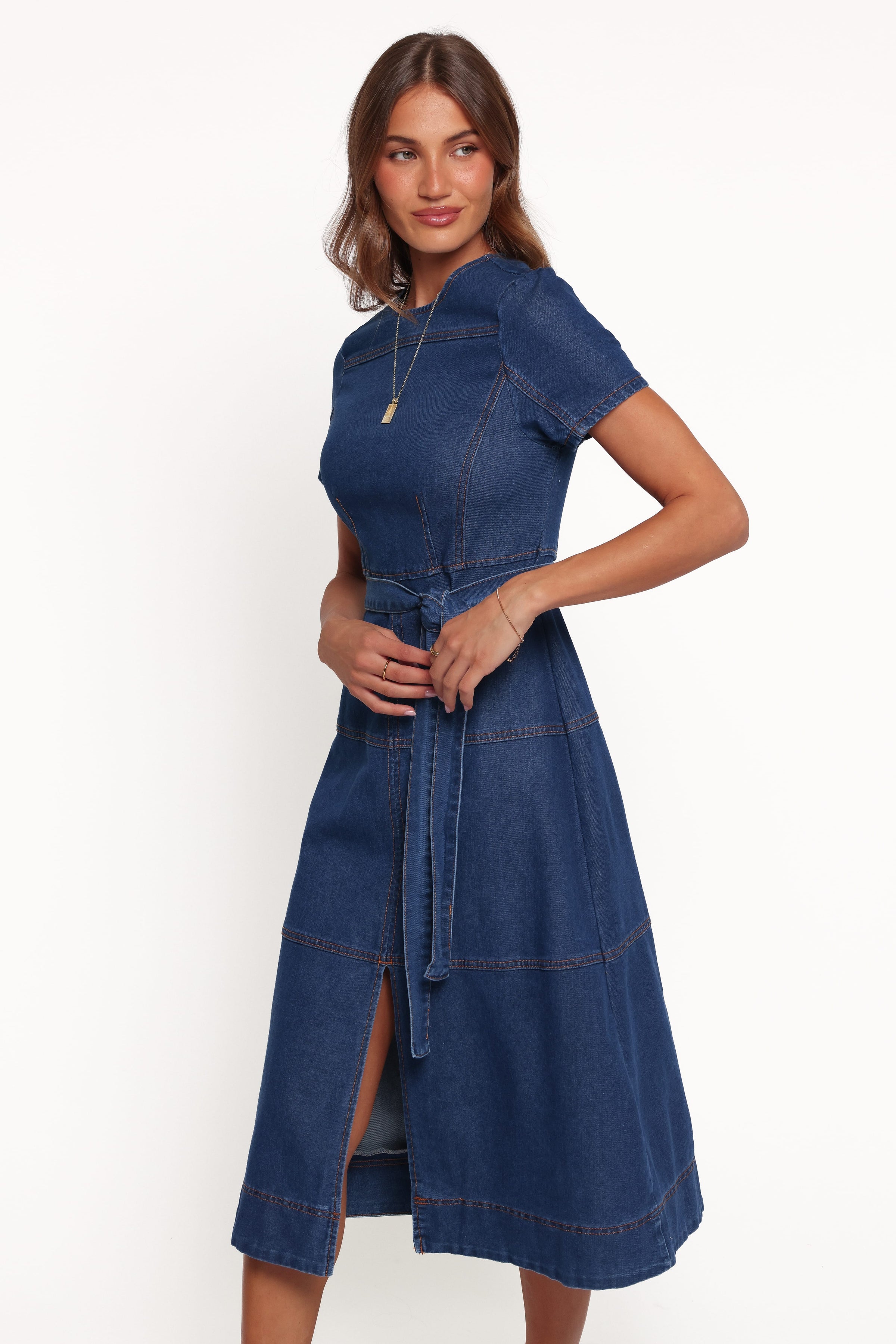 DRESSES Sweeny Midi Dress - Dark Denim