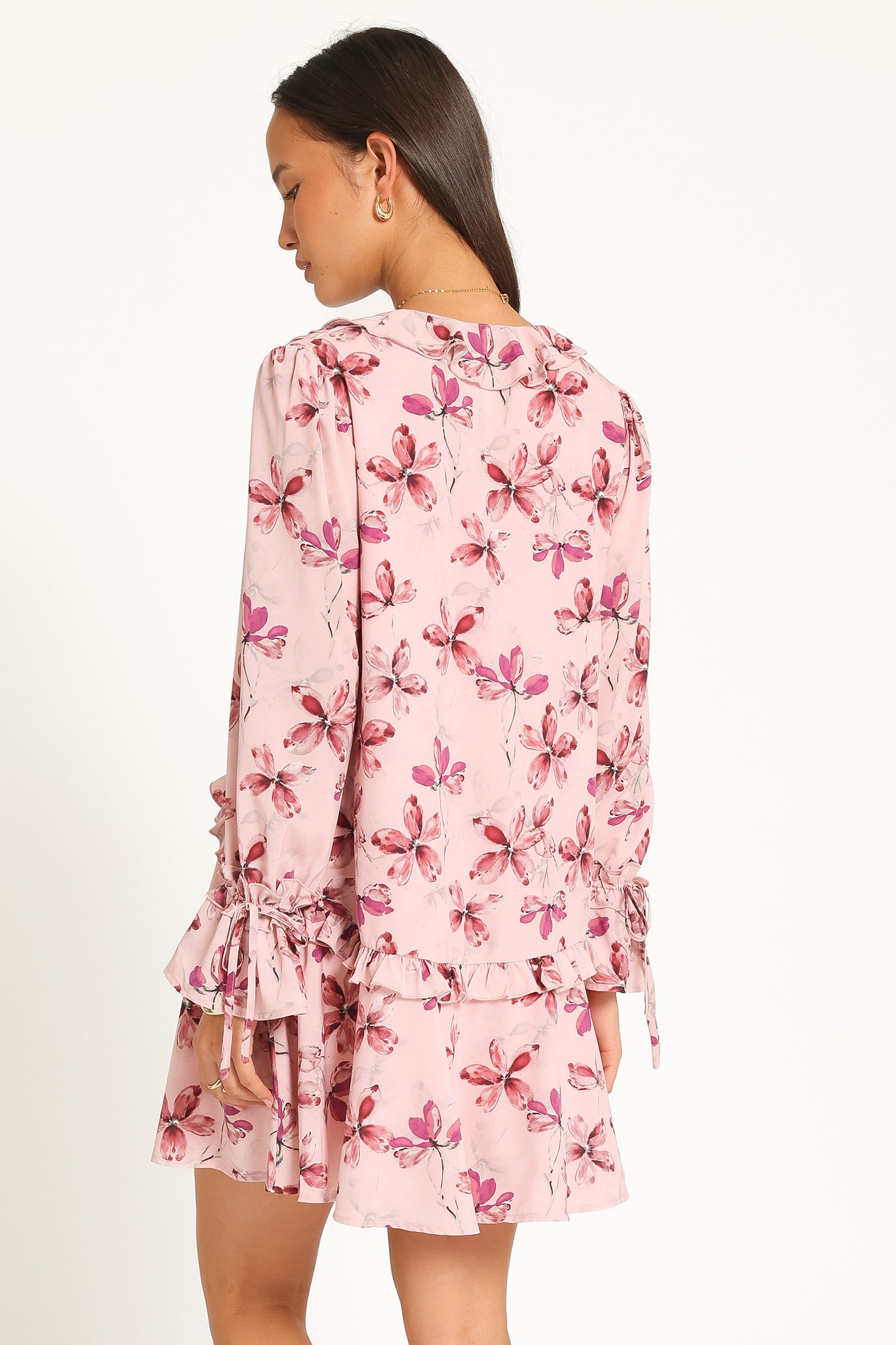 DRESSES Tarly Frill Mini Dress - Pink Floral