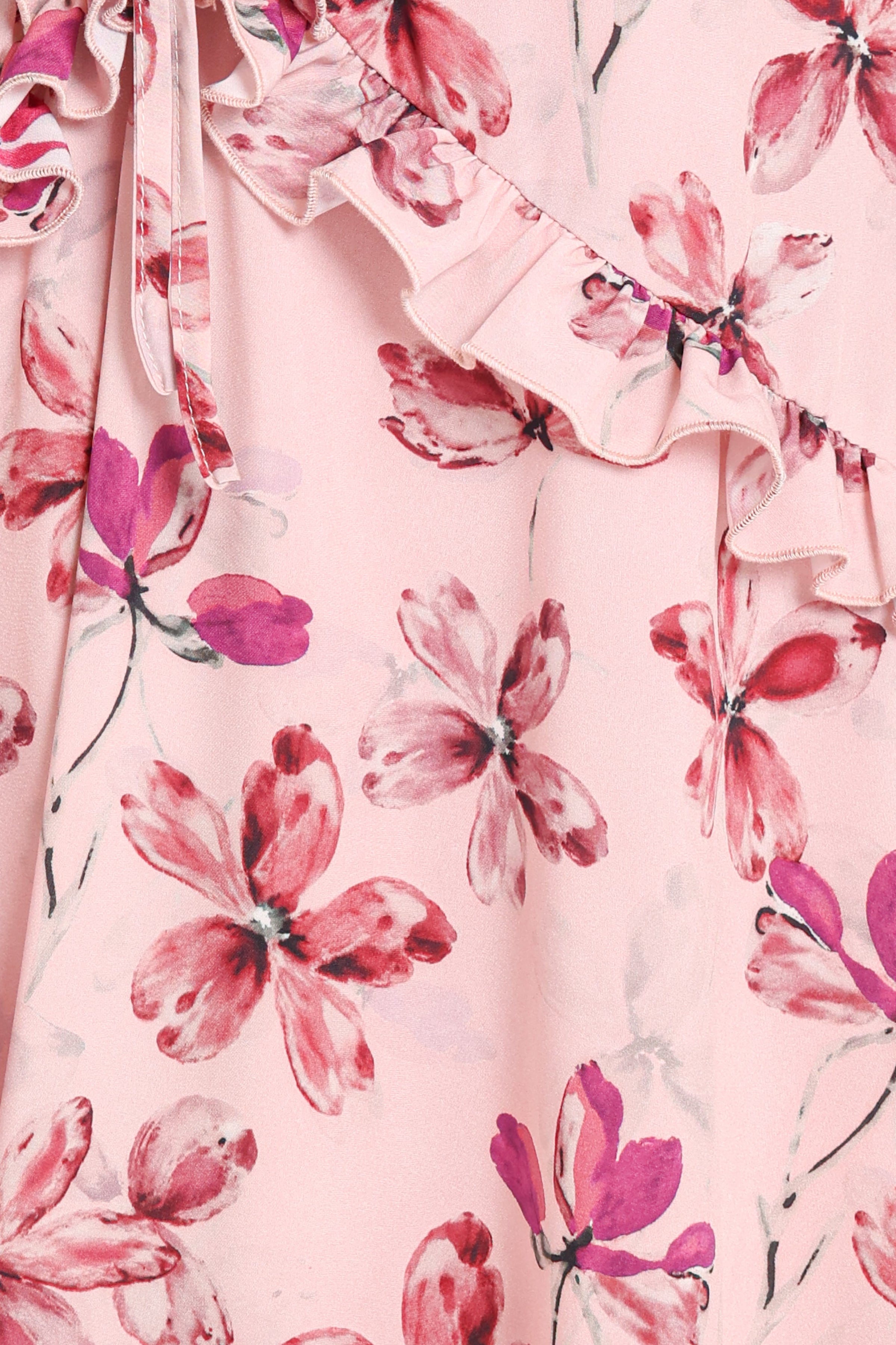 DRESSES Tarly Frill Mini Dress - Pink Floral