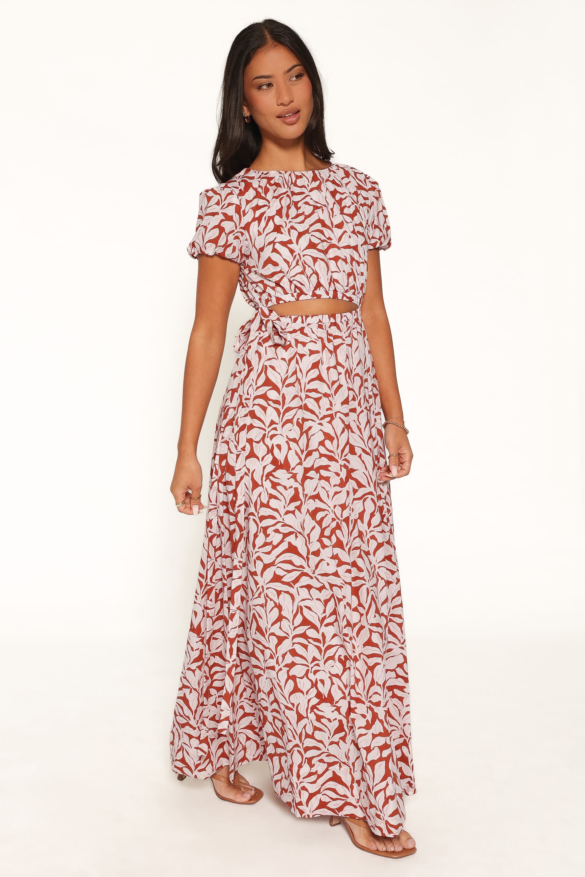 DRESSES Toria Maxi Dress - Red Floral