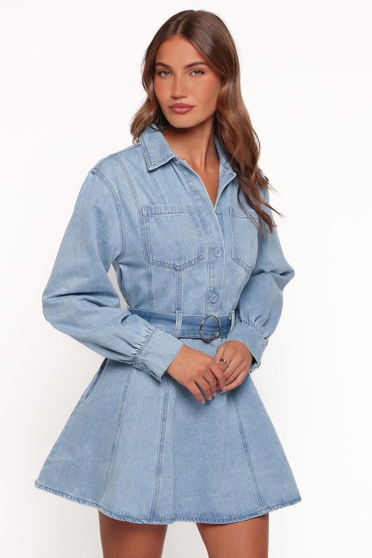 DRESSES Tuscan Mini Dress - Blue Denim
