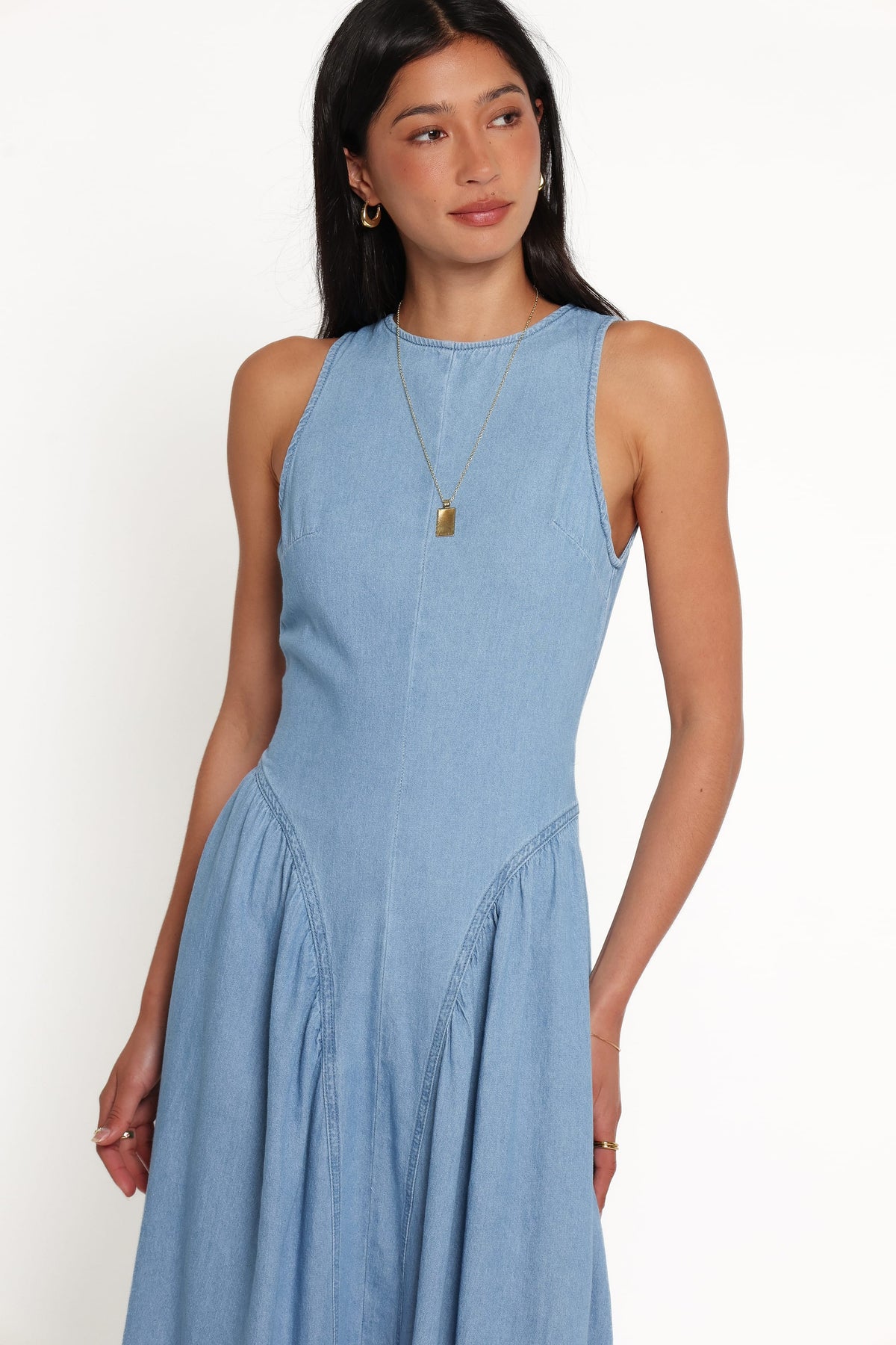DRESSES Zilmia Midi Dress - Medium Denim
