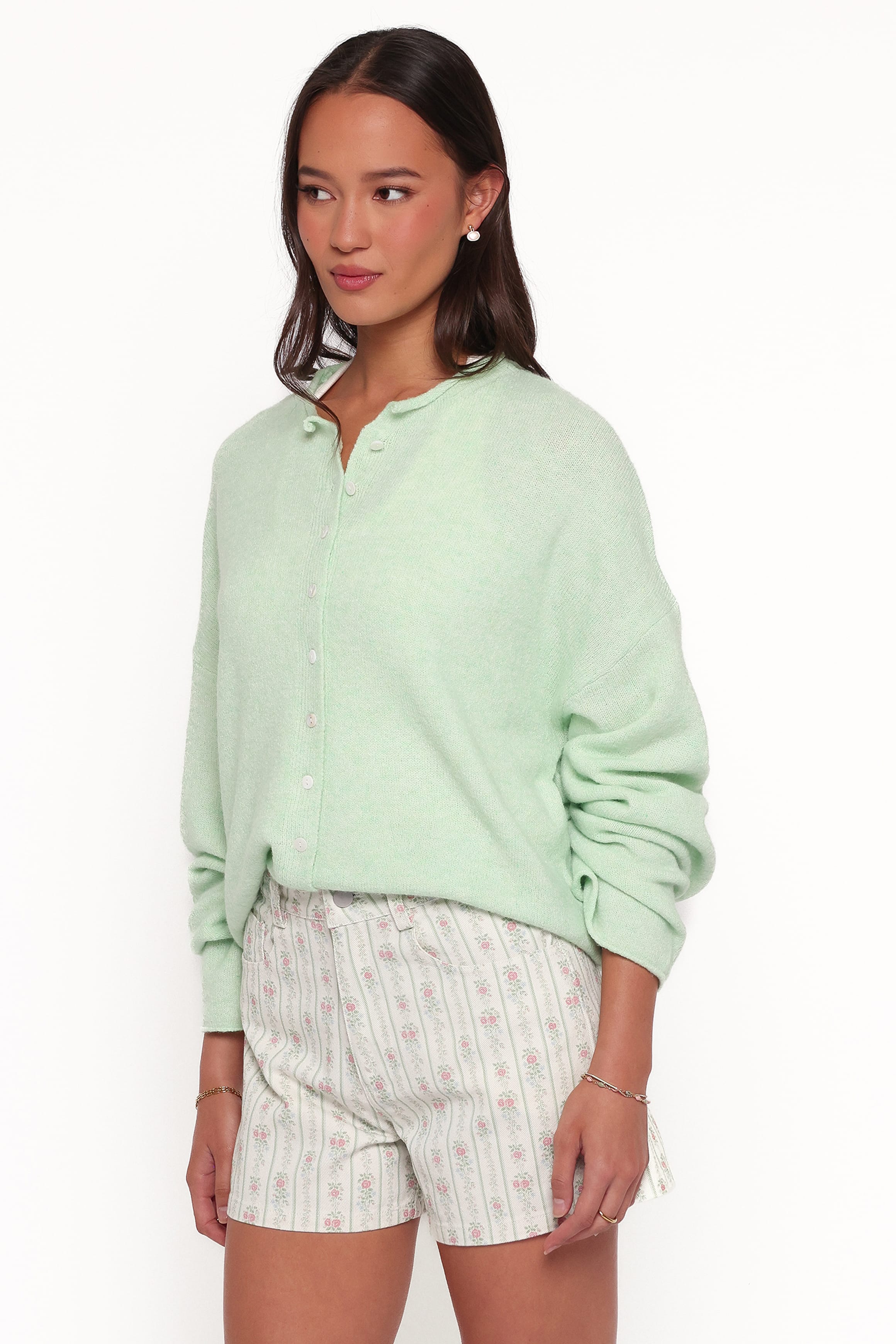 KNITWEAR Marlie Relaxed Cardigan - Mint Green