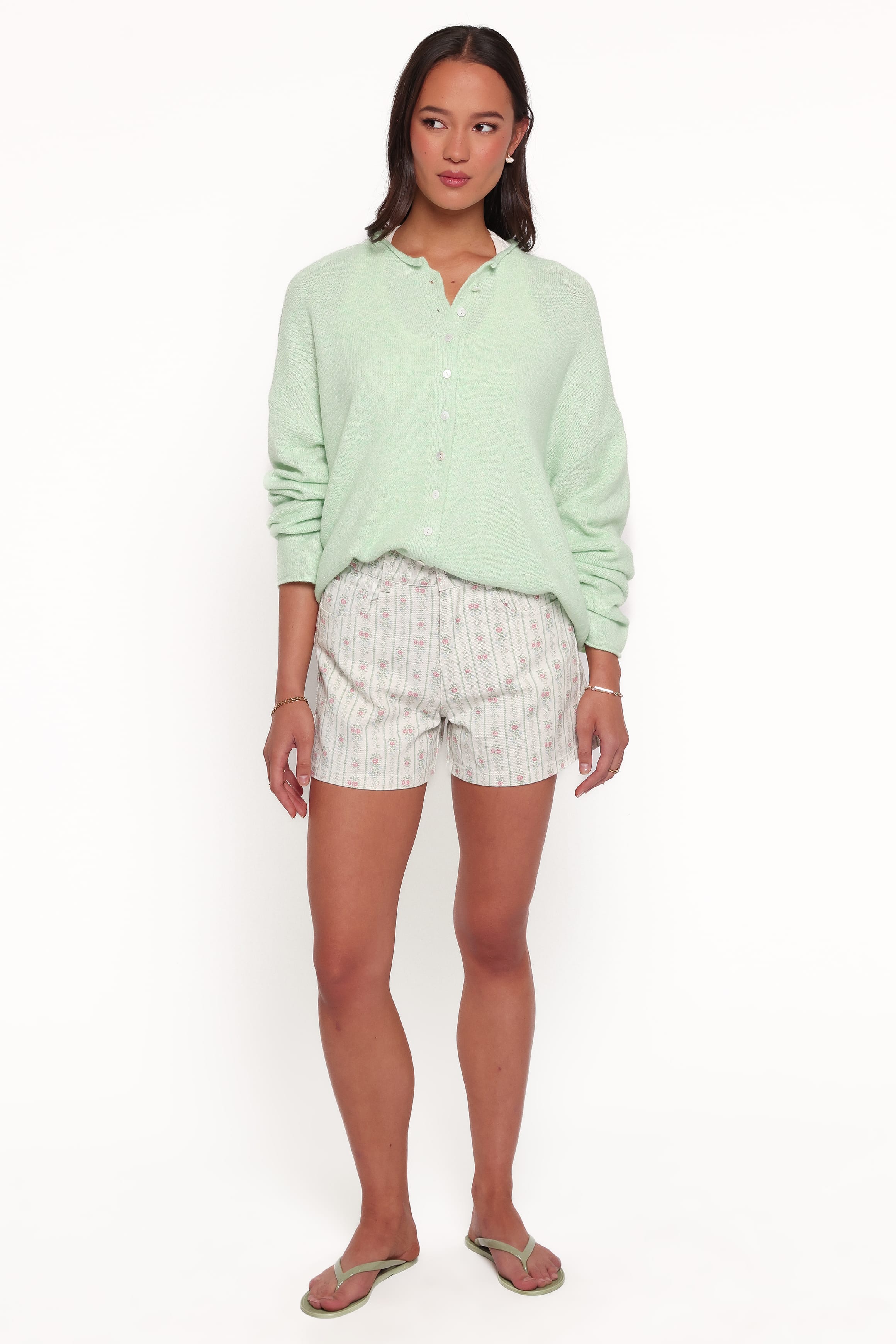 KNITWEAR Marlie Relaxed Cardigan - Mint Green