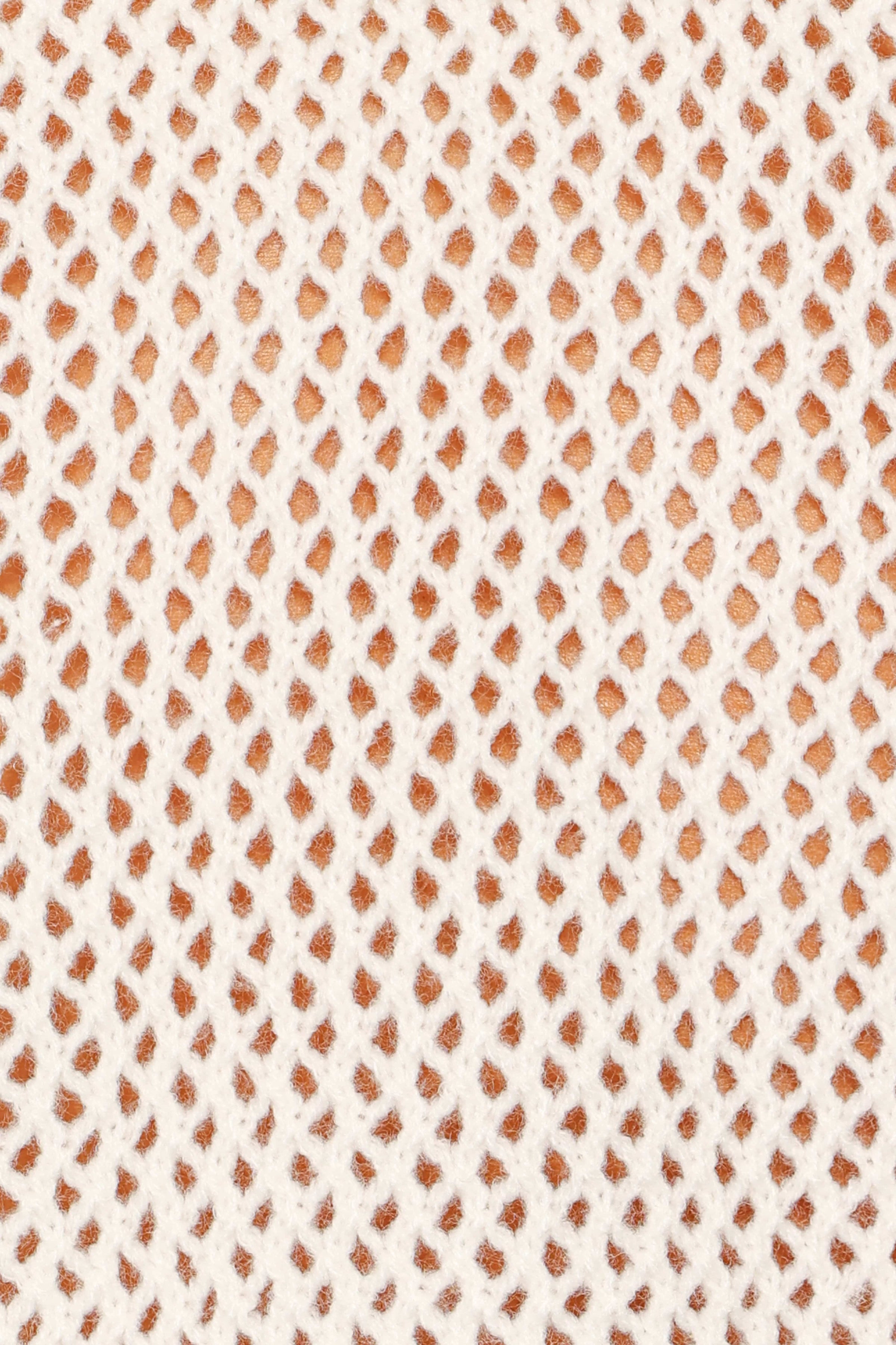 KNITWEAR Ronda Open Knit Top - White