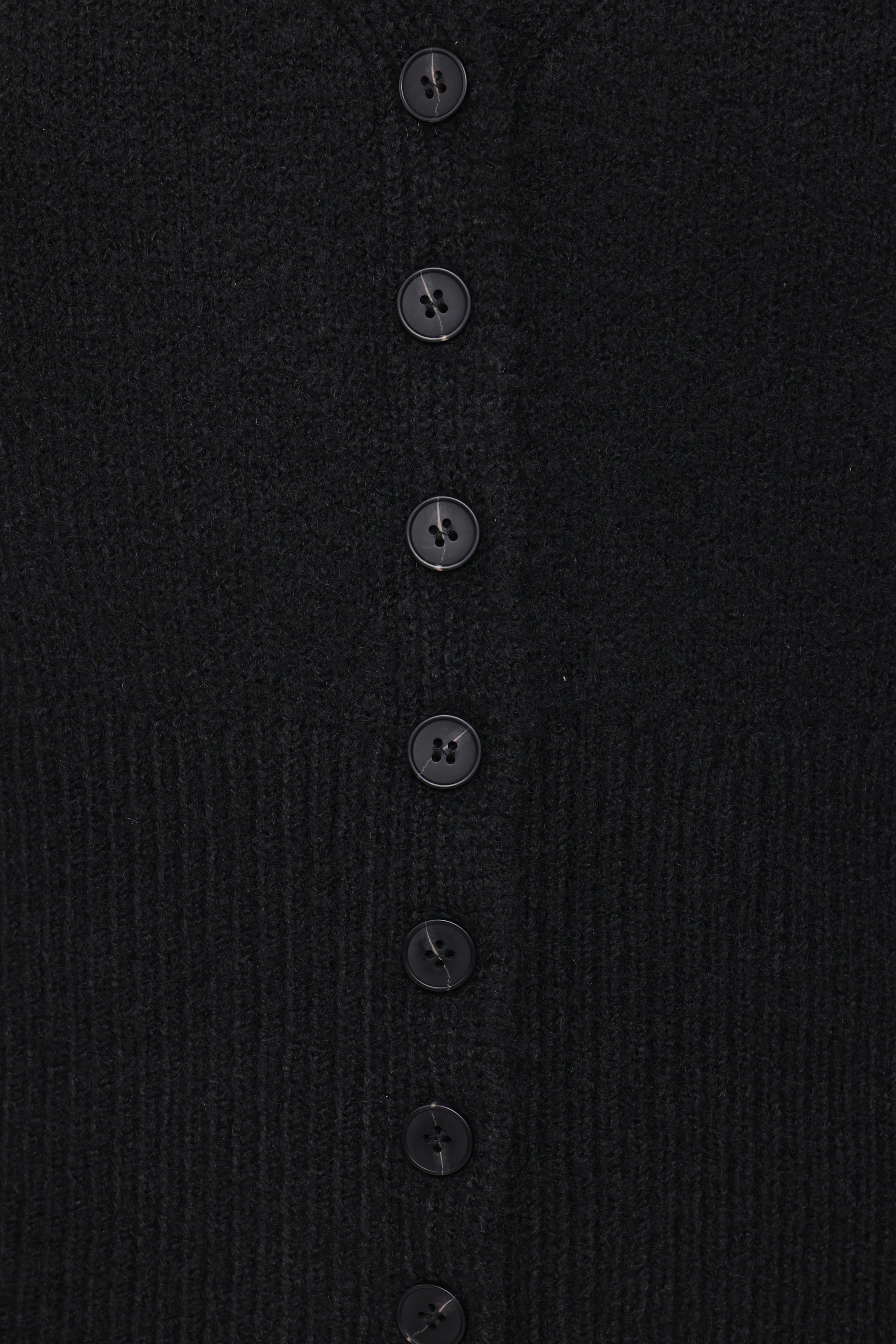 KNITWEAR Salome Lace Trimmed Cardigan - Black