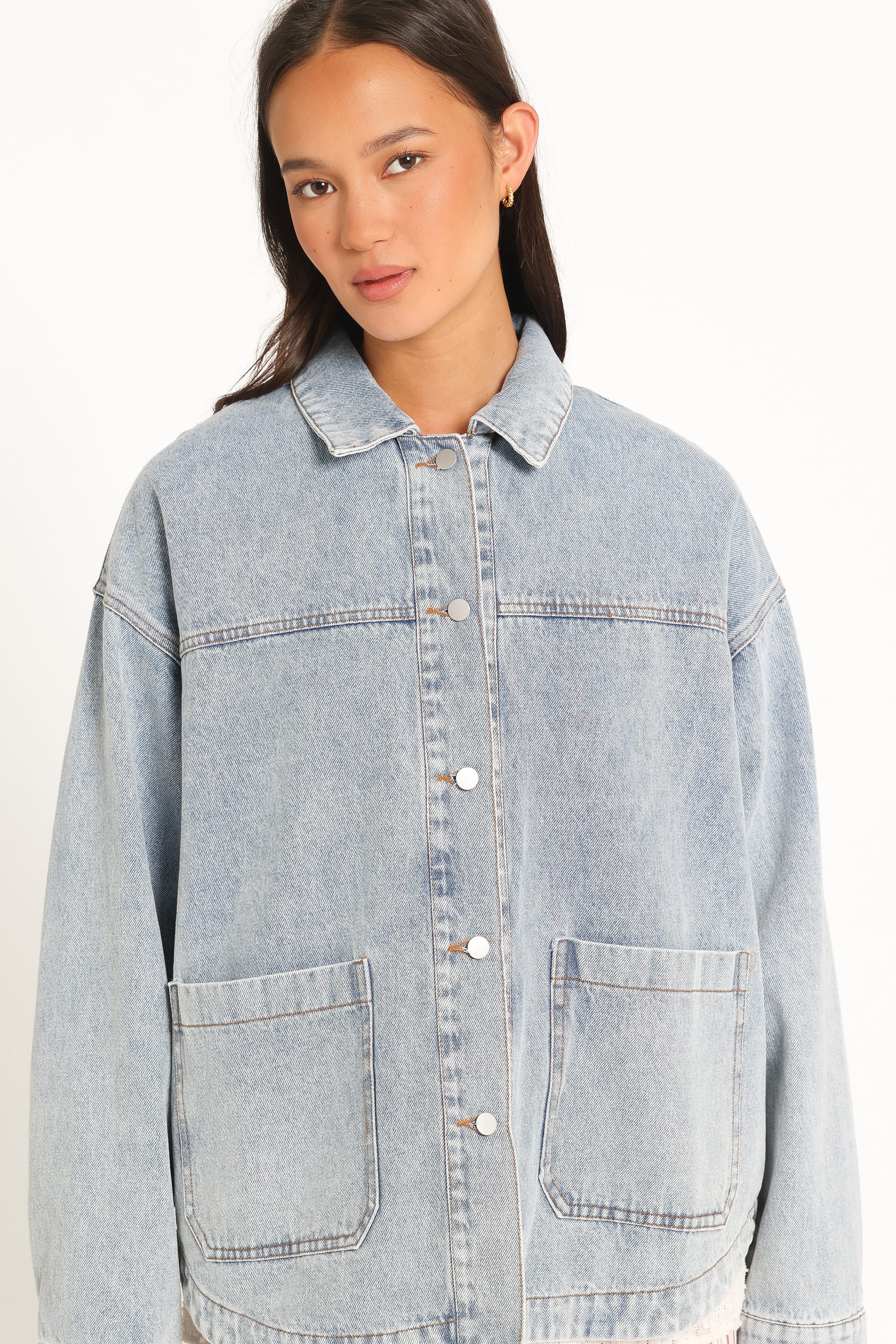 OUTERWEAR Delana Denim Jacket - Vintage Wash Blue