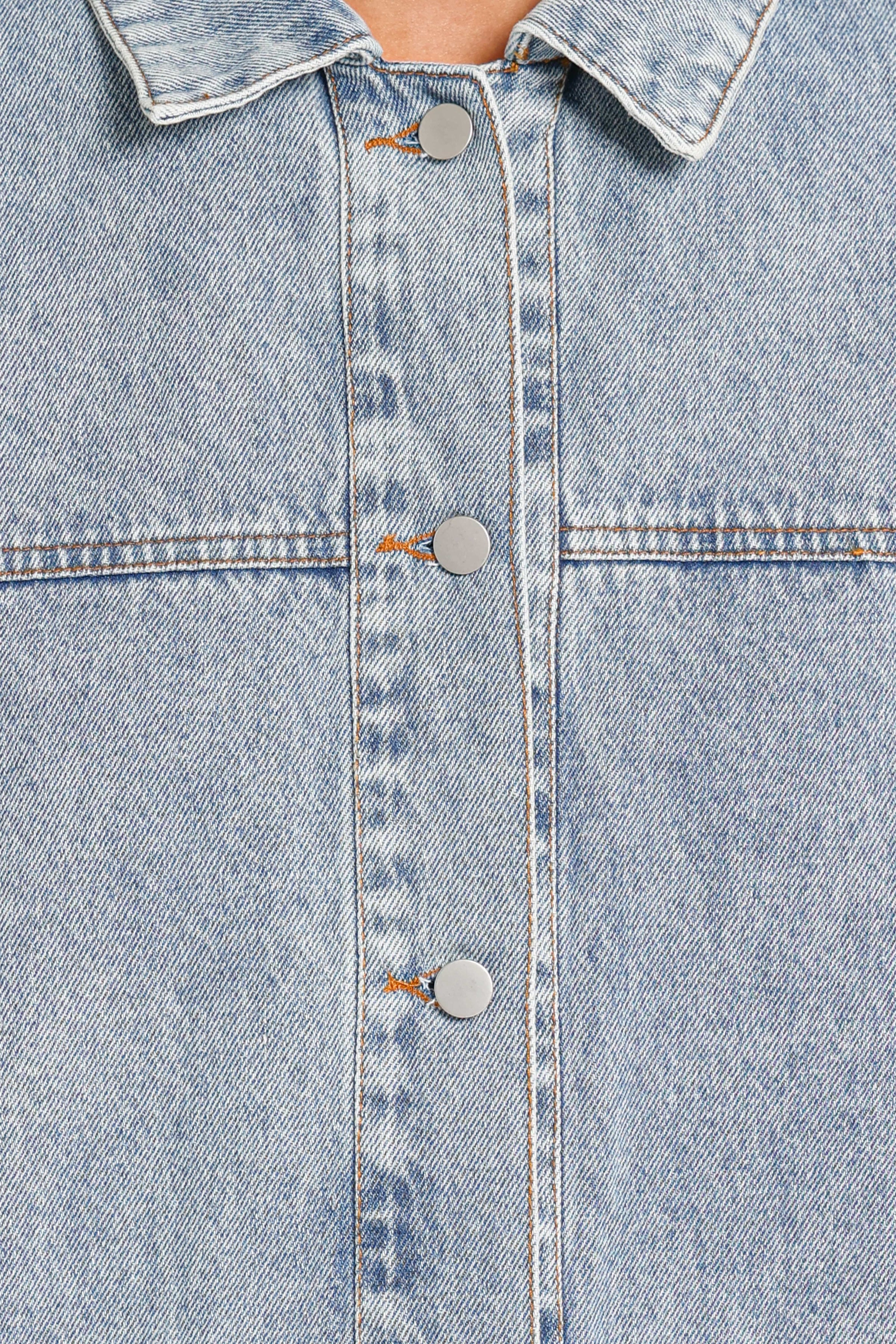 OUTERWEAR Delana Denim Jacket - Vintage Wash Blue