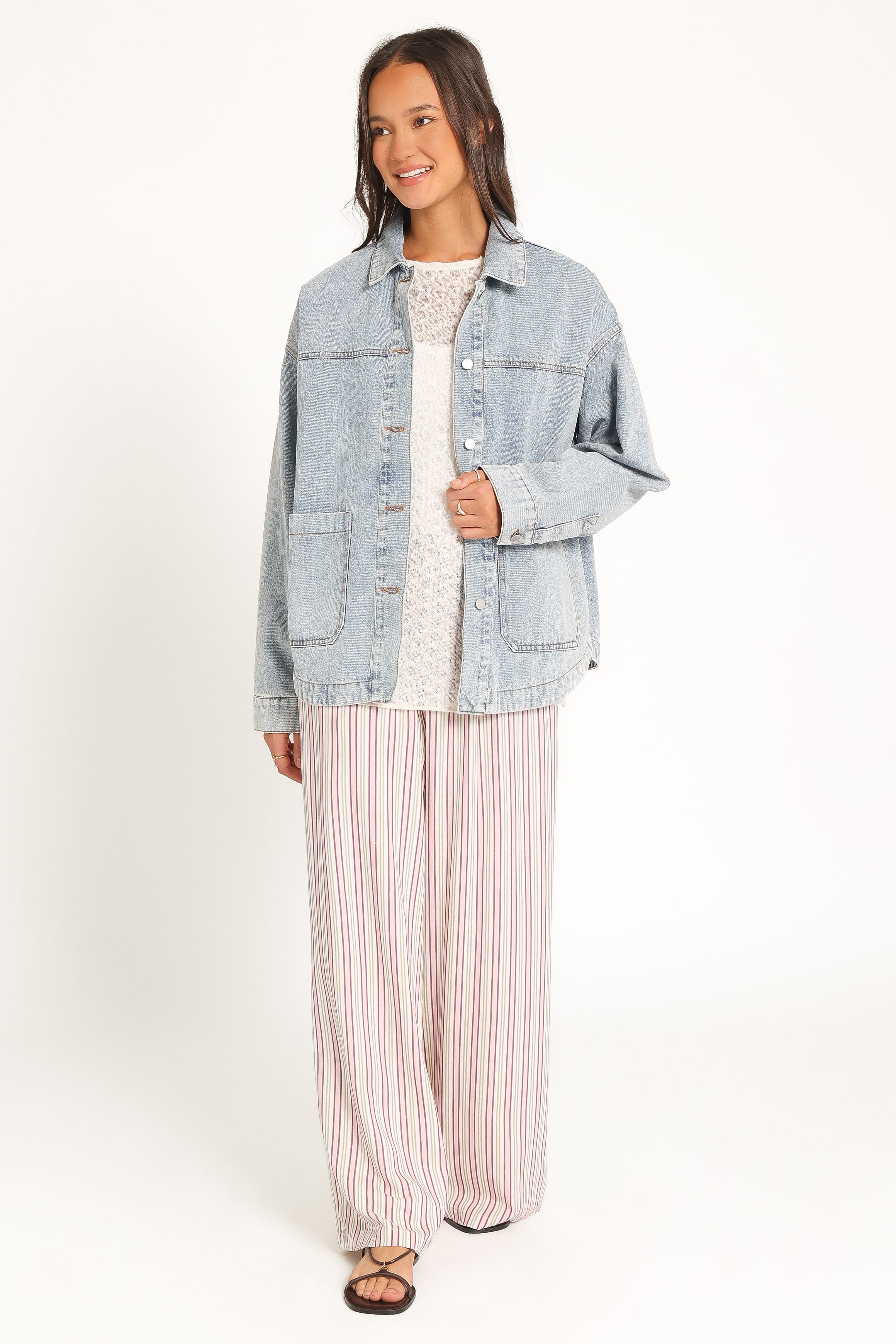 OUTERWEAR Delana Denim Jacket - Vintage Wash Blue