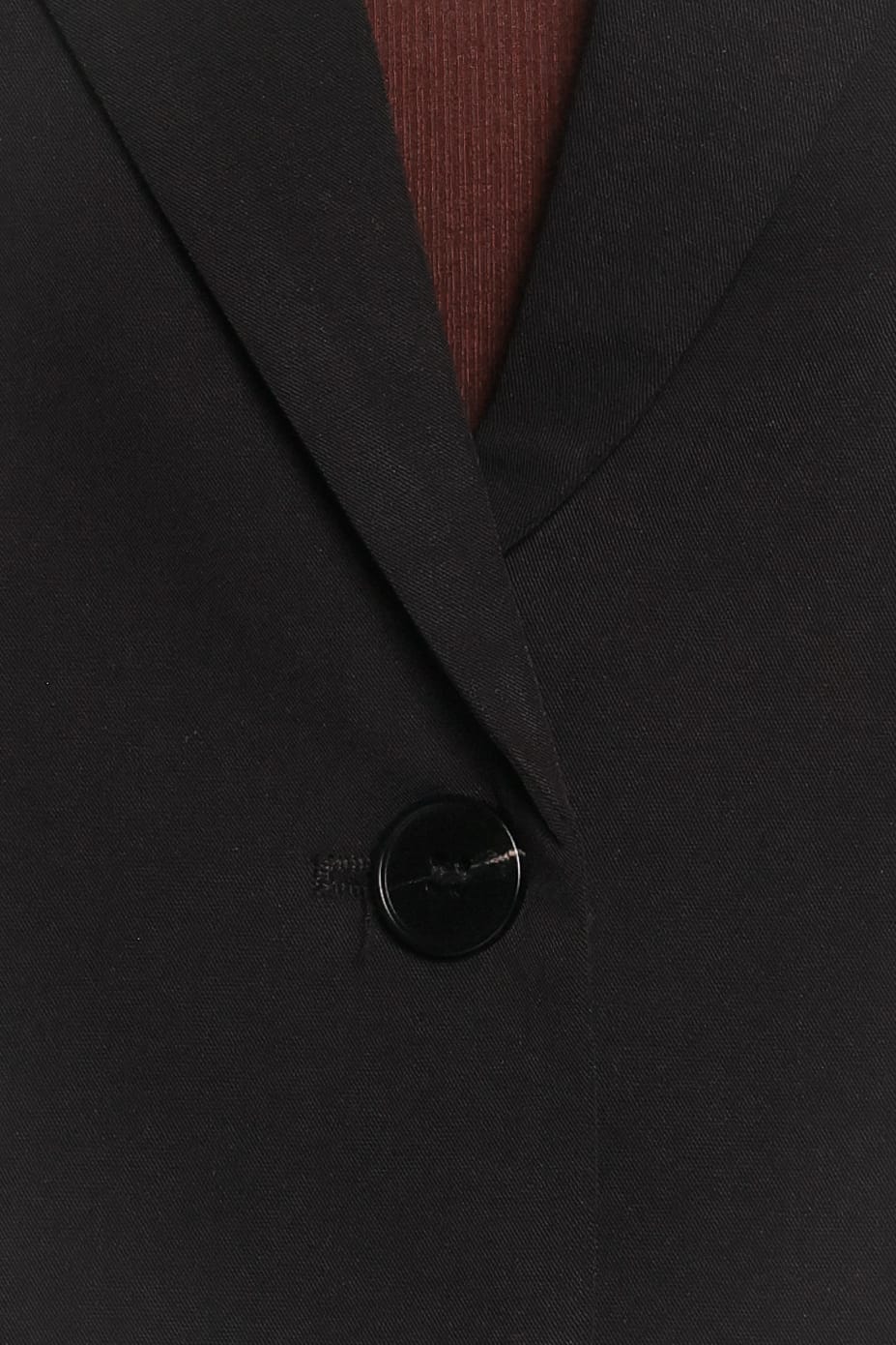 OUTERWEAR Drapey Cropped Single Button Blazer - Black