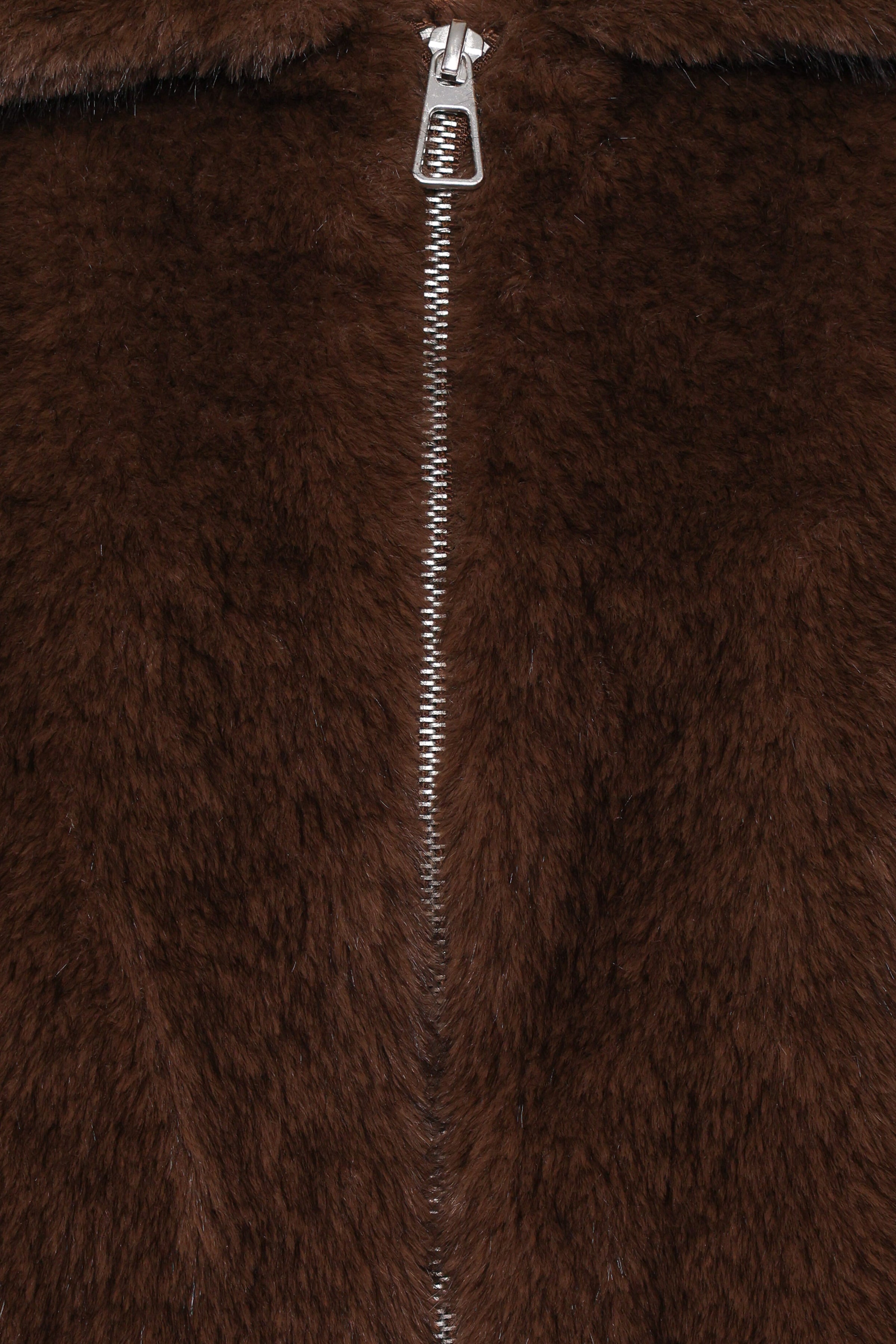 OUTERWEAR Jenna Faux Fur Bomber Jacket - Espresso