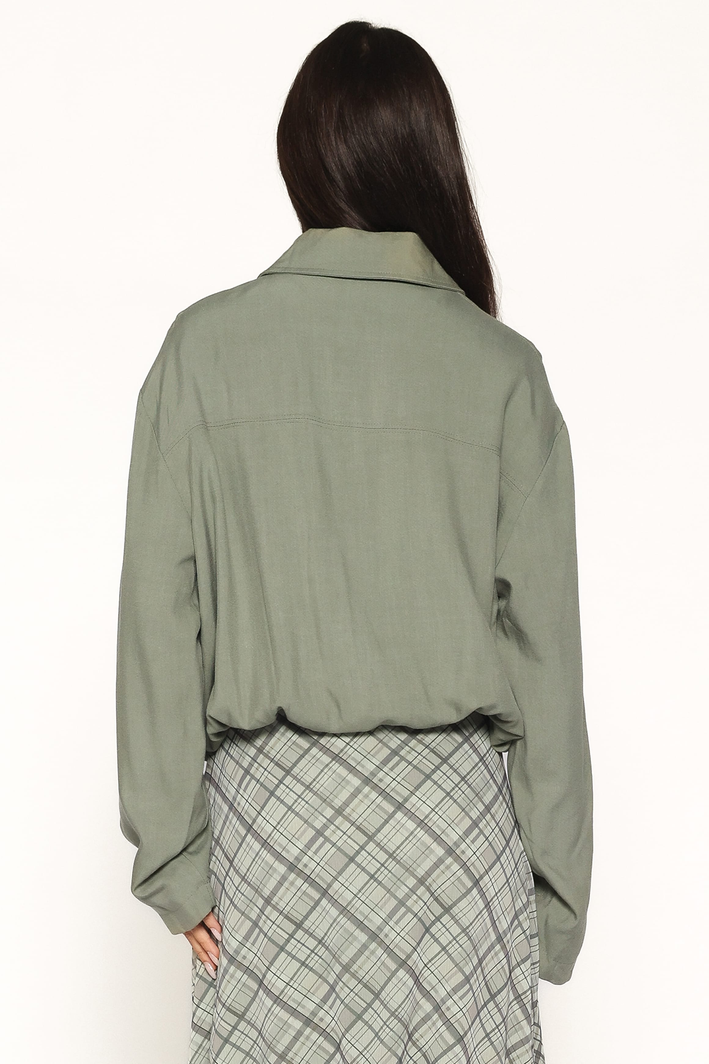 OUTERWEAR Julie Bubble Hem Jacket - Green