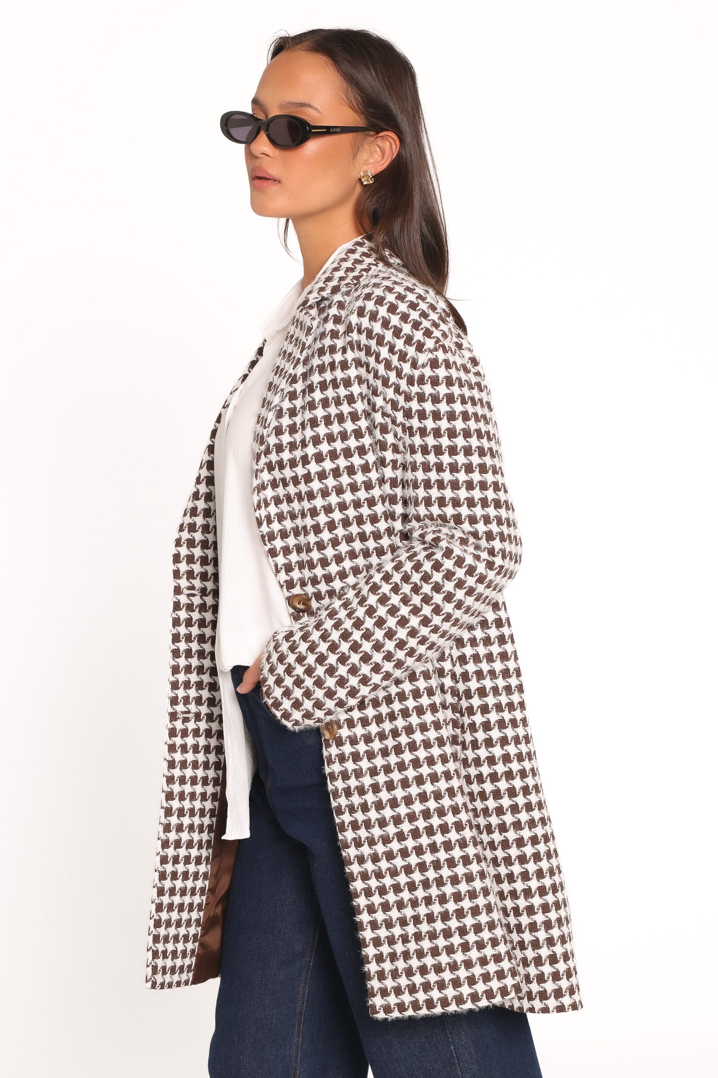 OUTERWEAR Rylie Car Coat - Brown Plaid