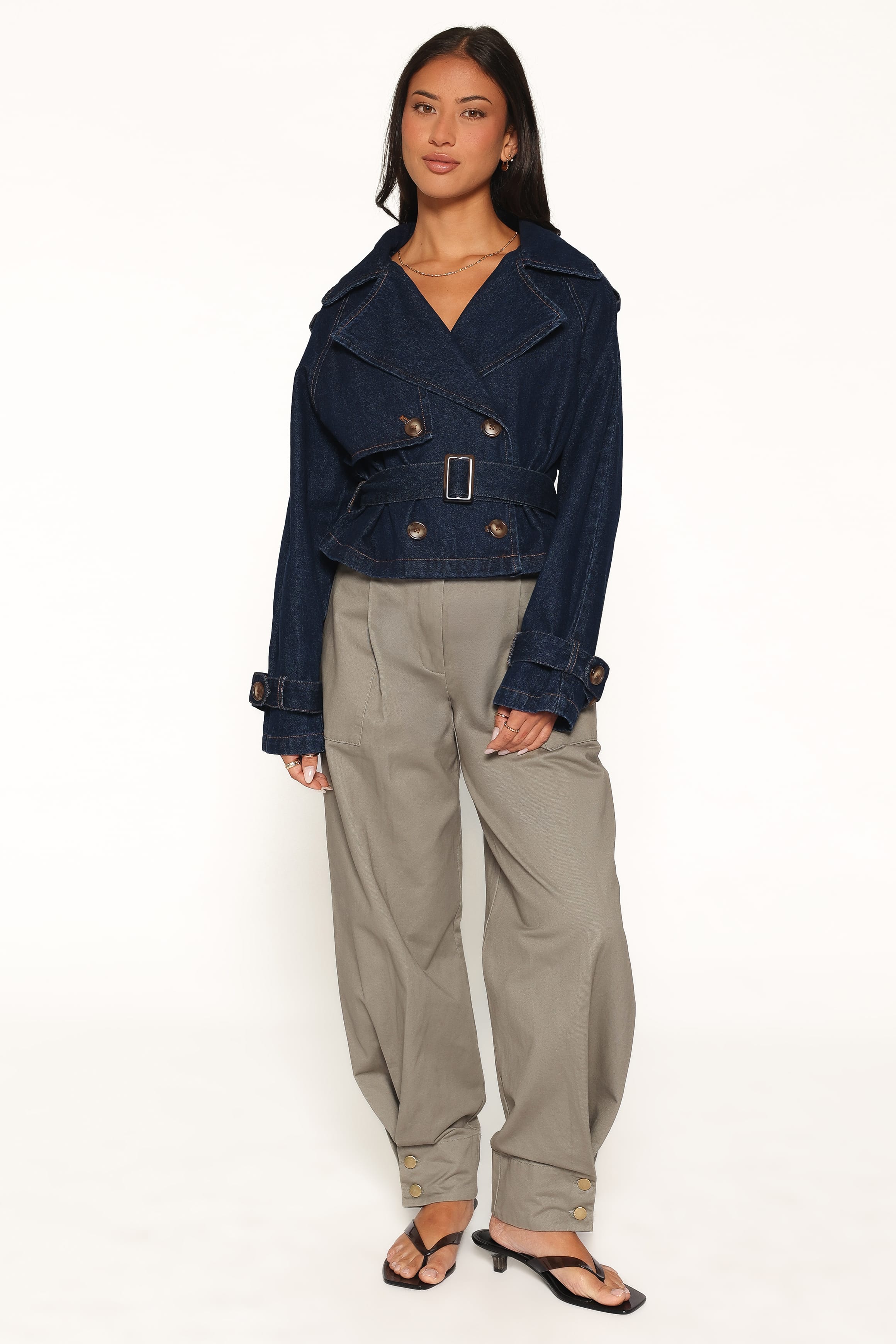 OUTERWEAR Westwood Waist Tie Denim Jacket - Indigo Wash