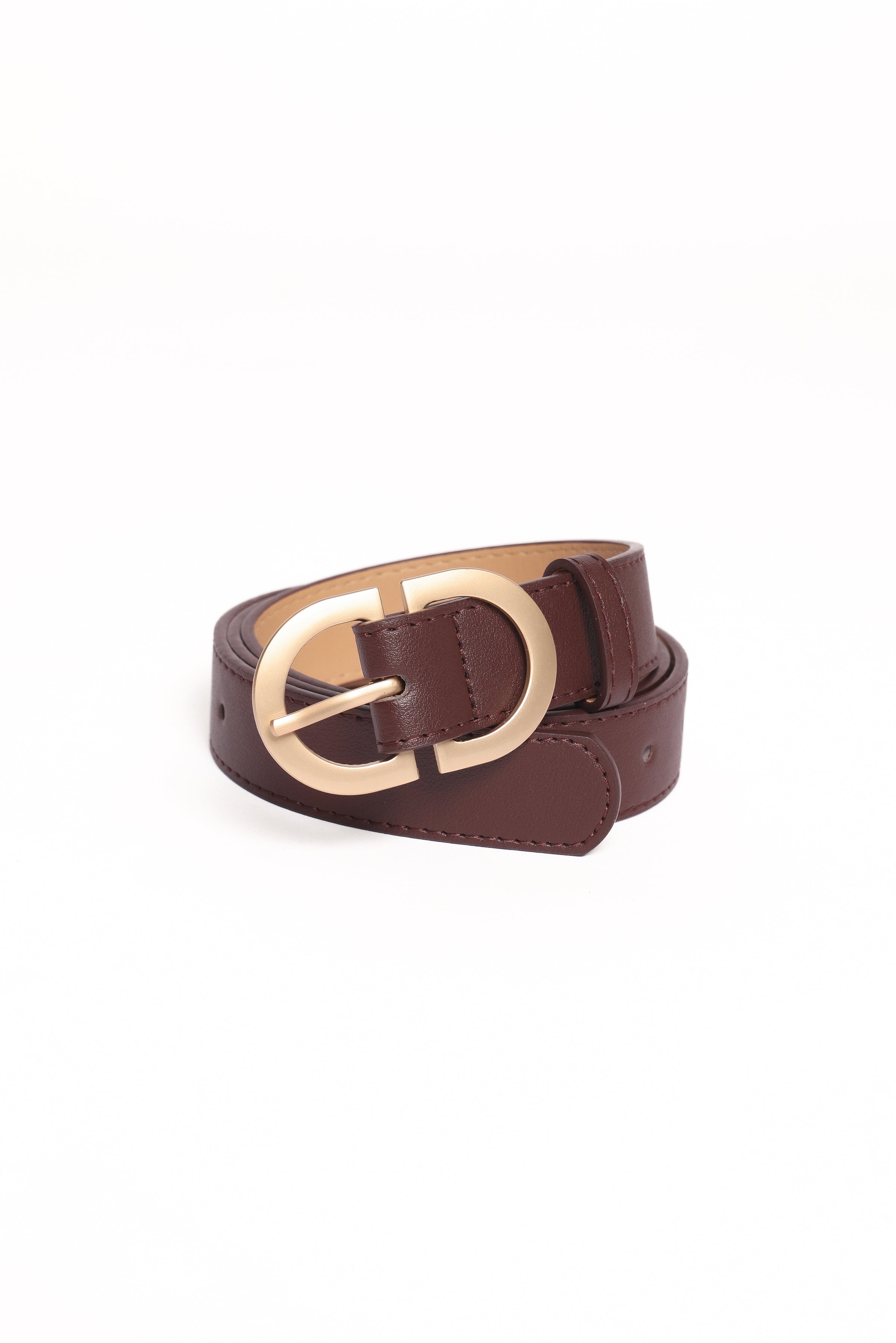 ACCESSORIES Abbott Belt - Dark Brown