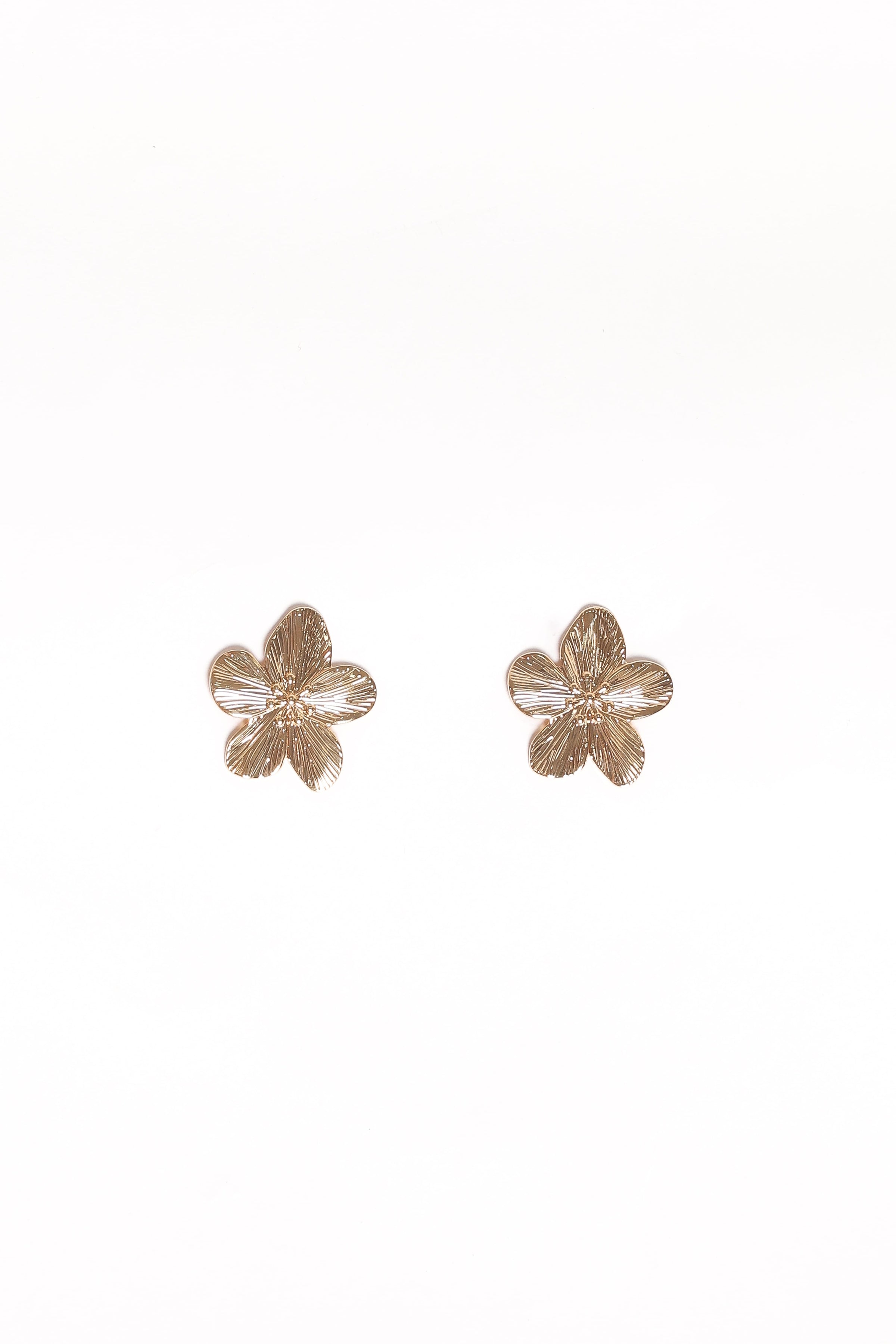 ACCESSORIES Adriana Flower Earrings - Gold