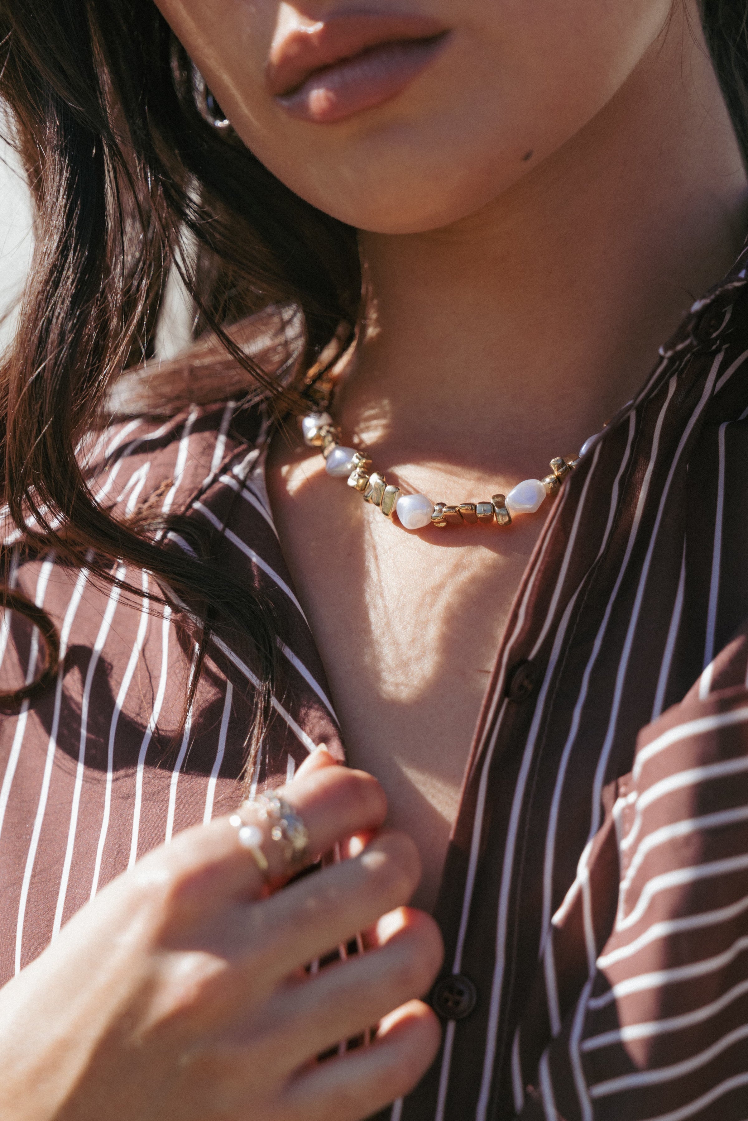 ACCESSORIES Aisling Necklace - Gold/Pearl