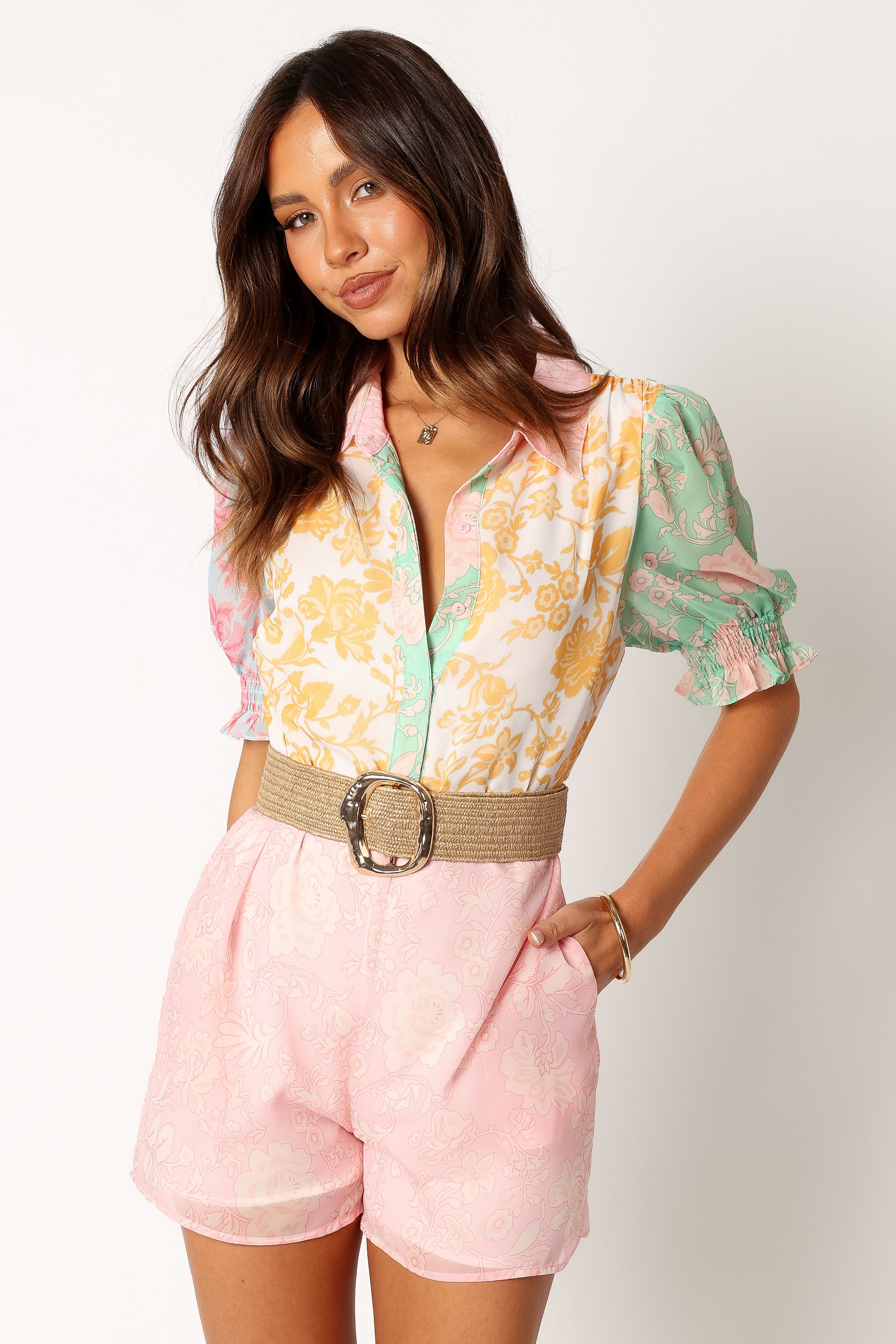 ACCESSORIES @Amalfi Woven Belt - Gold