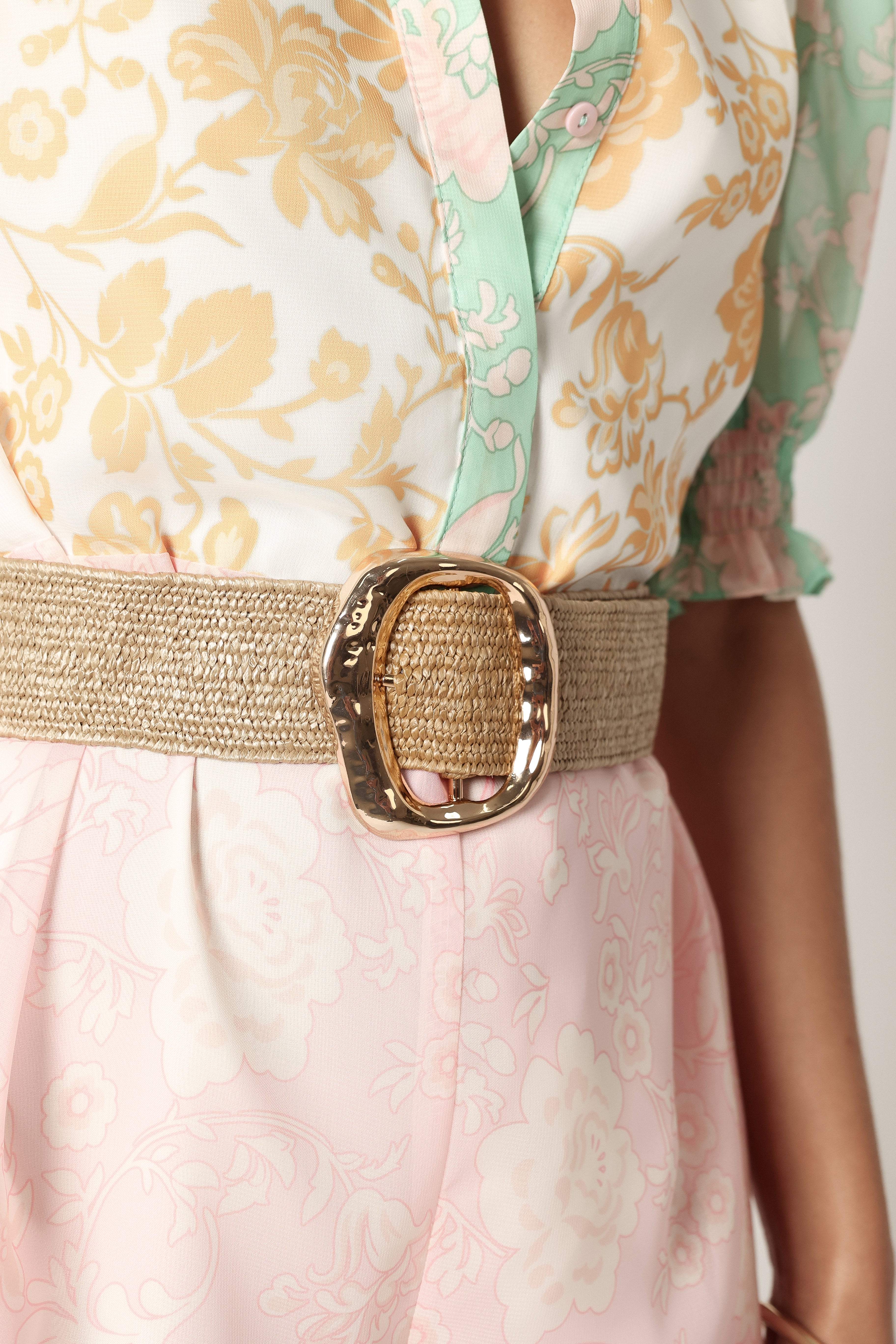 ACCESSORIES @Amalfi Woven Belt - Gold