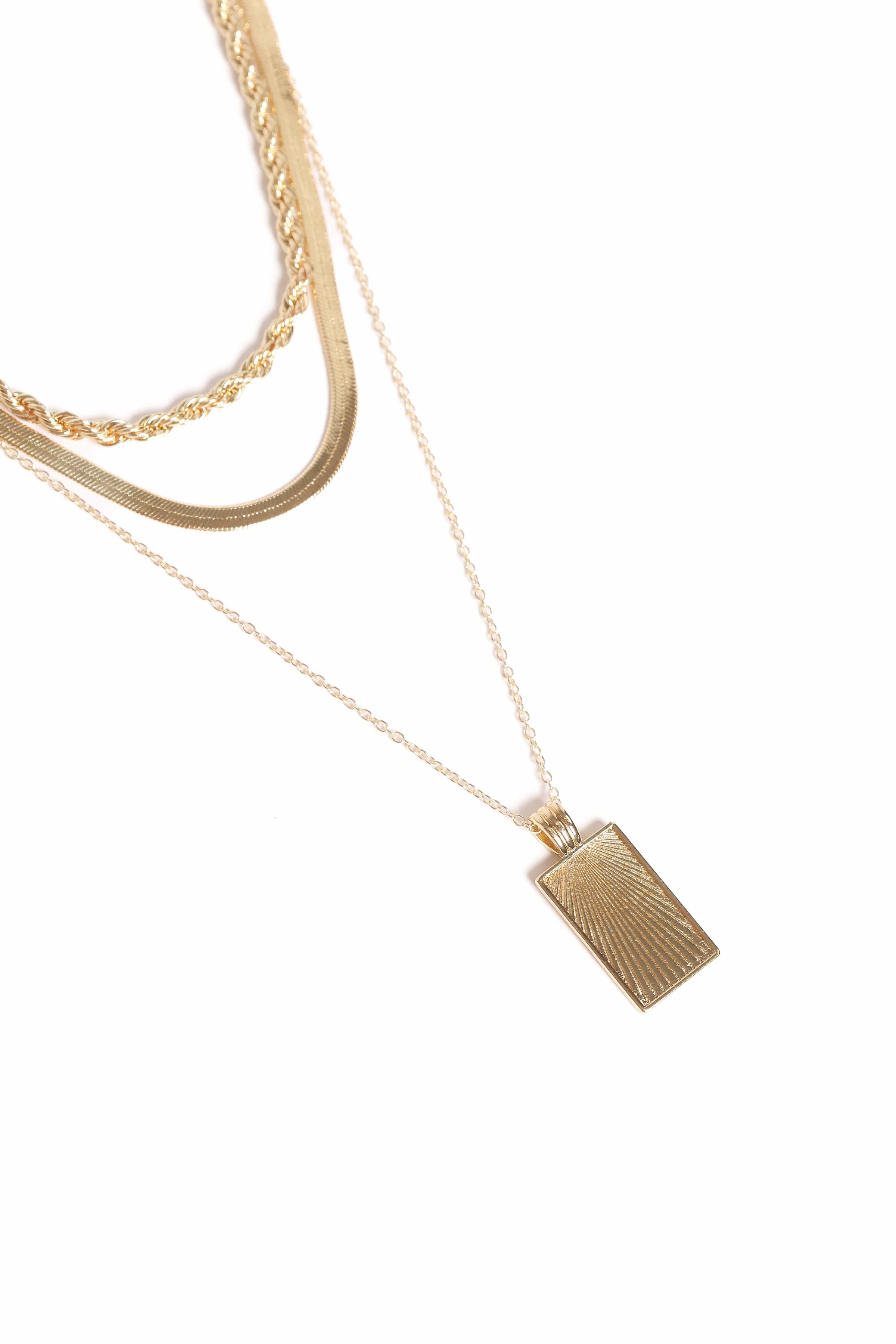 ACCESSORIES Amber Necklace - Gold