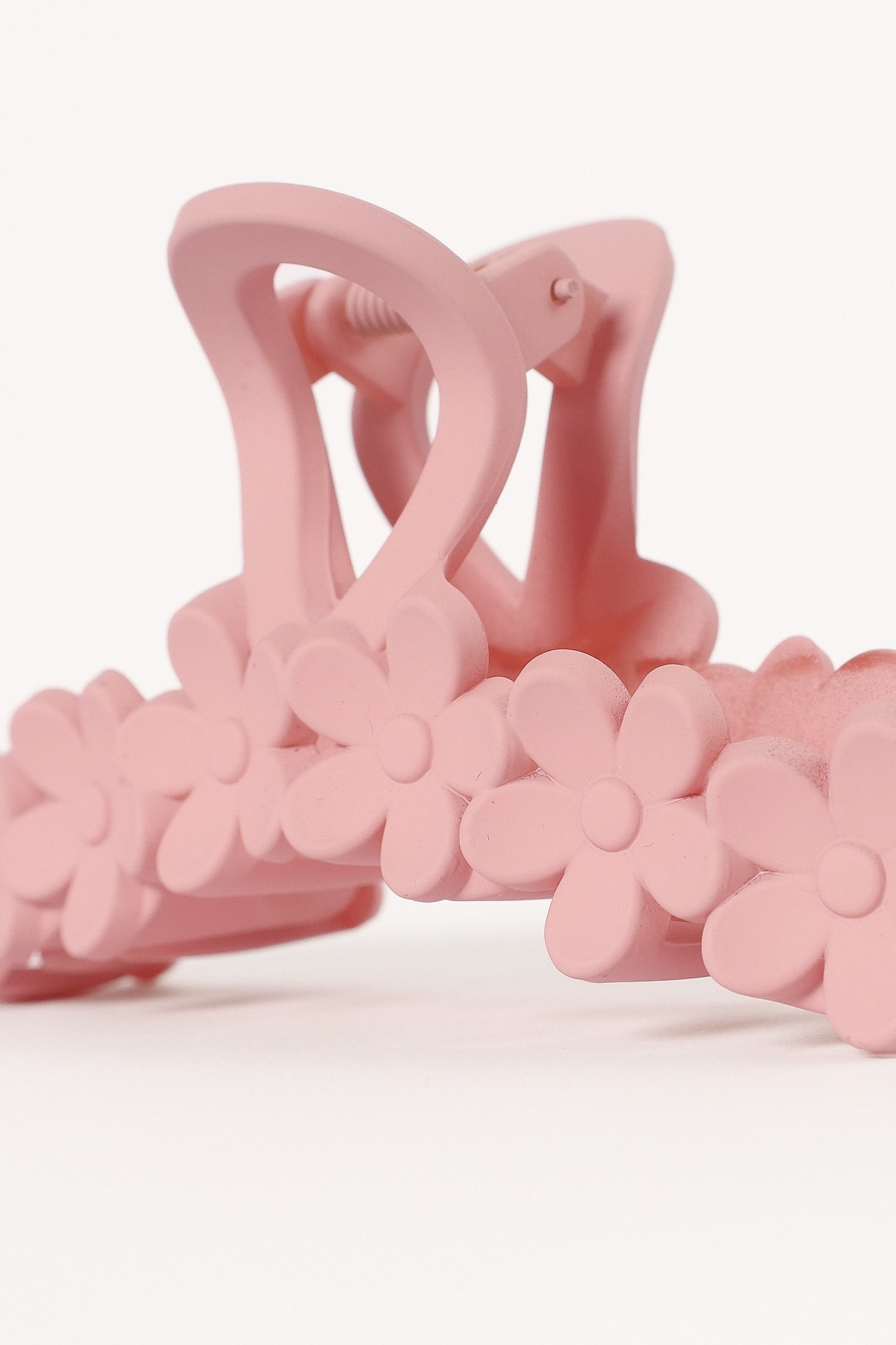 ACCESSORIES @Annie Floral Hair Clip - Pink