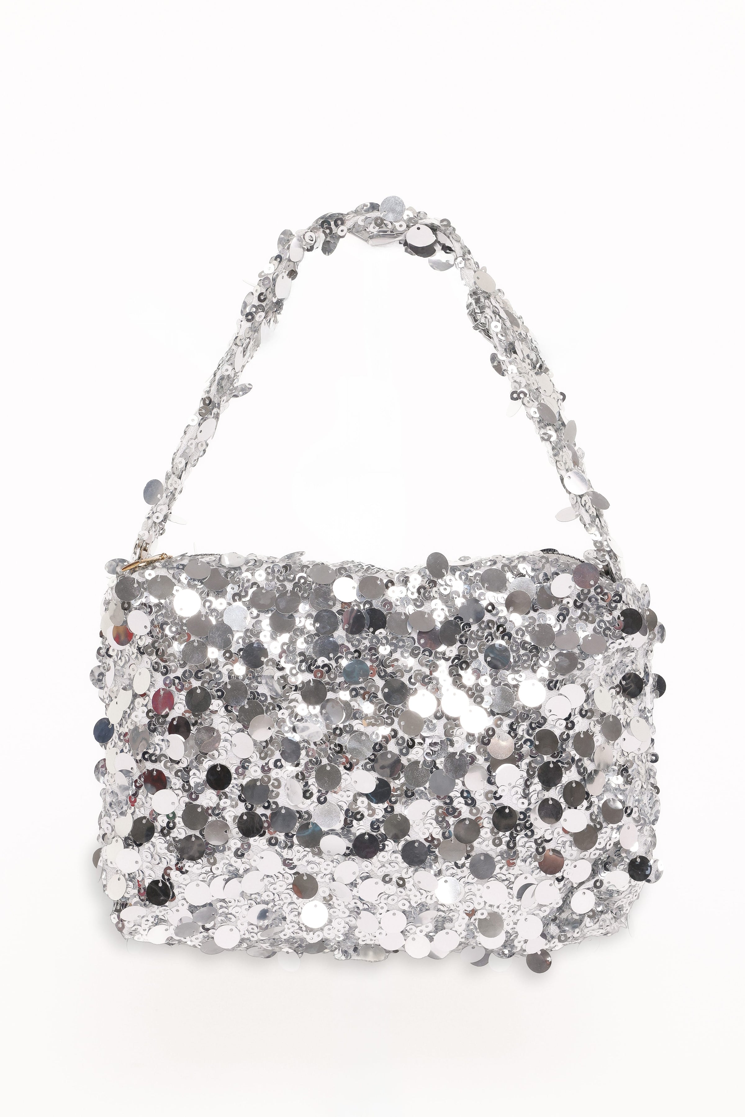 ACCESSORIES Annika Sequin Shoulder Bag - Silver