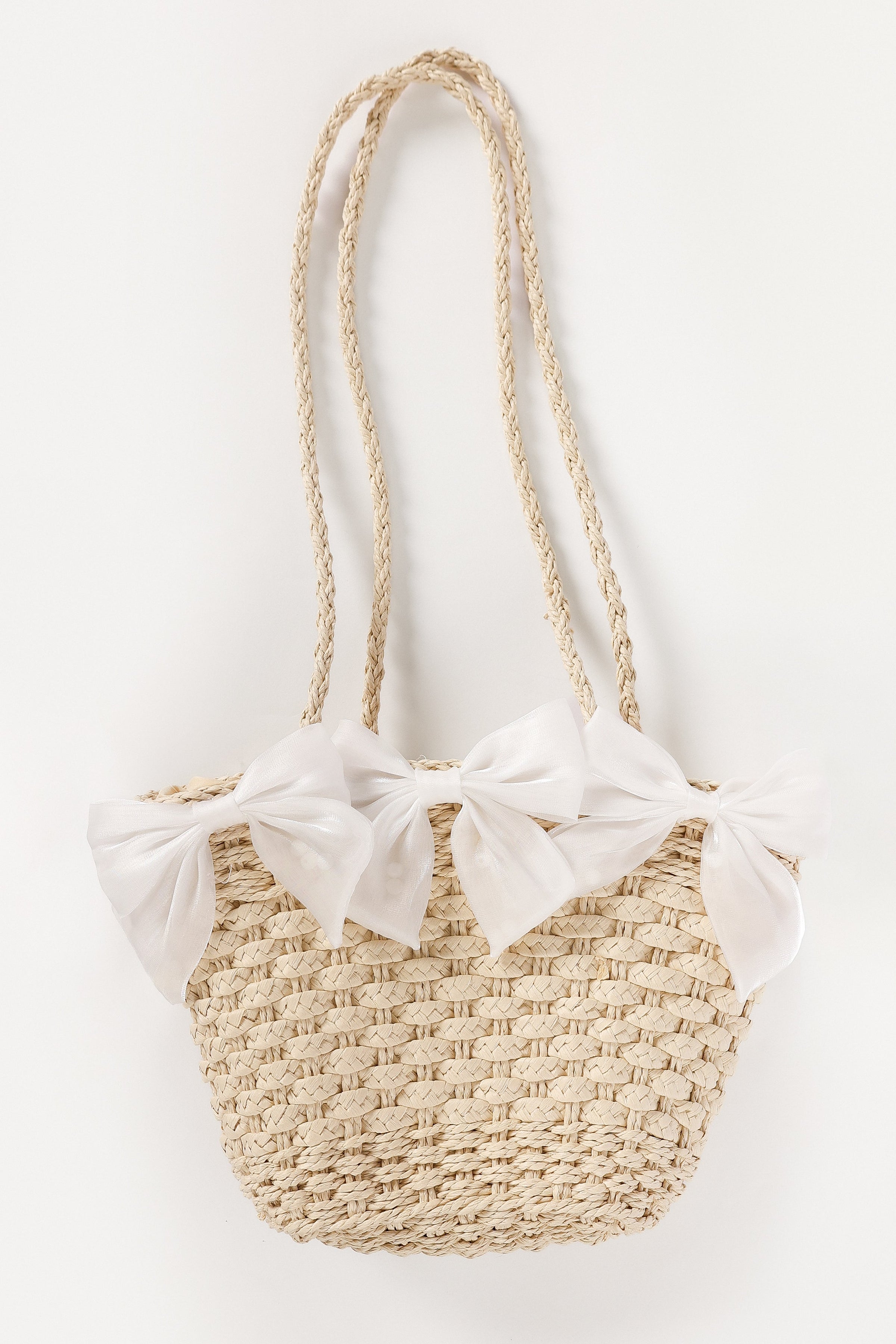ACCESSORIES @Ashy Bow Bag - Neutral