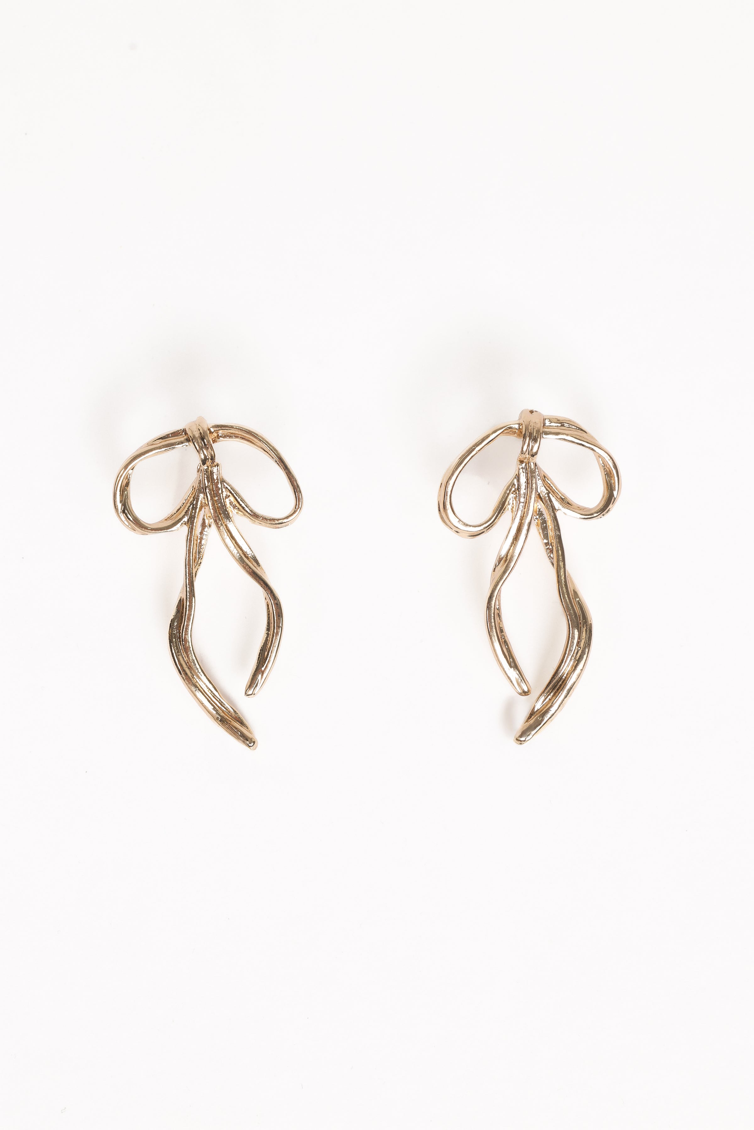 ACCESSORIES Avery Bow Earrings - Gold