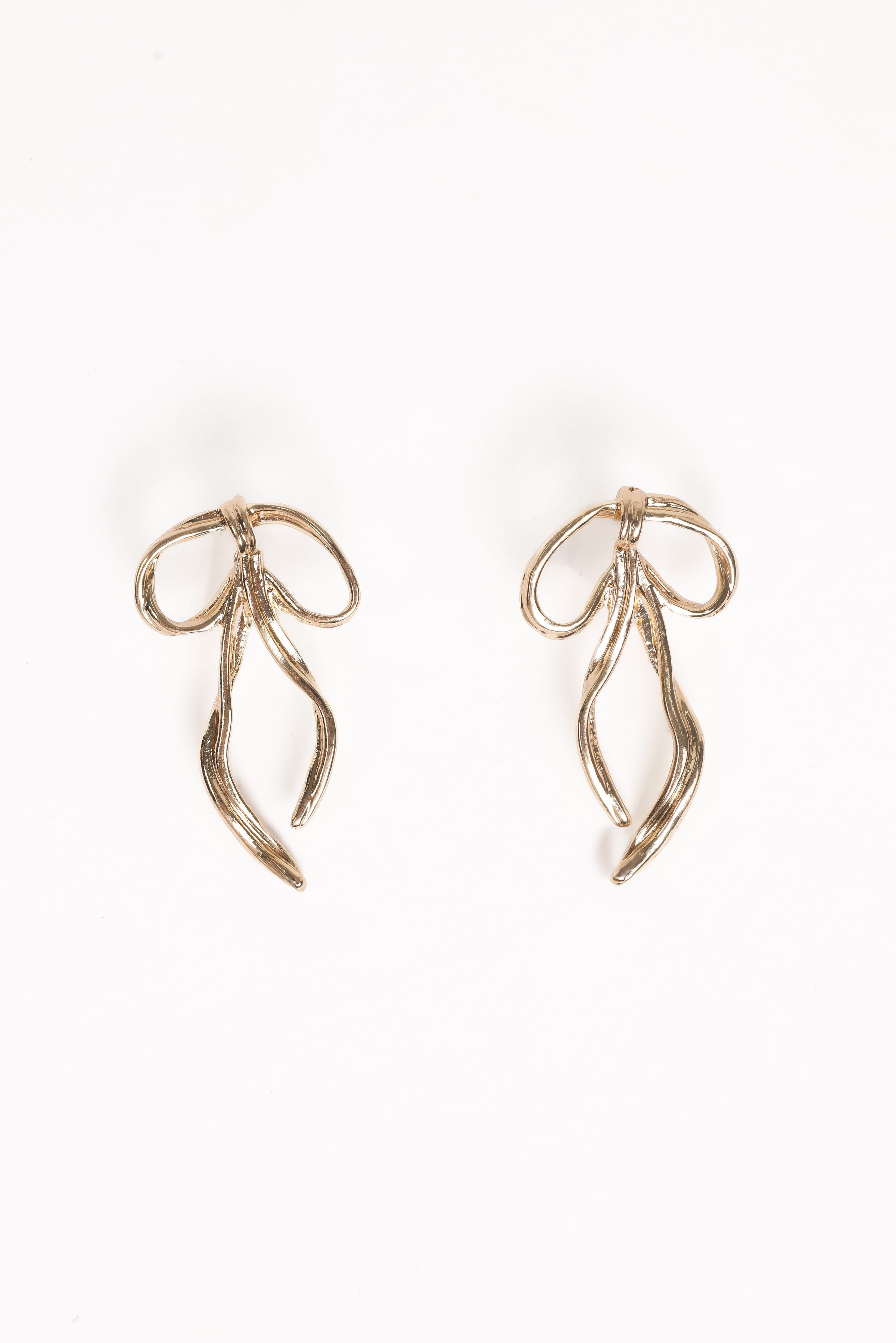 ACCESSORIES Avery Bow Earrings - Gold