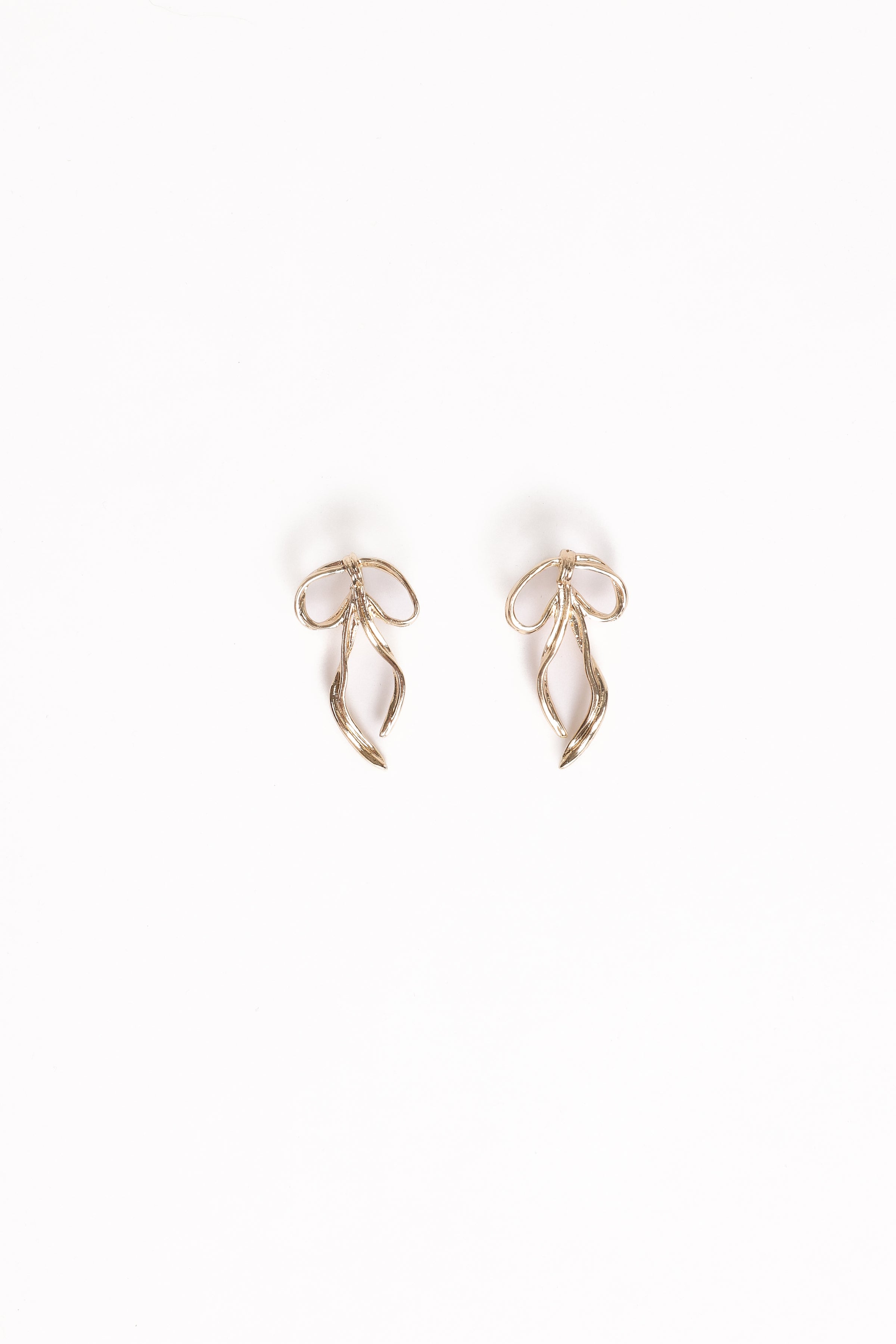ACCESSORIES Avery Bow Earrings - Gold