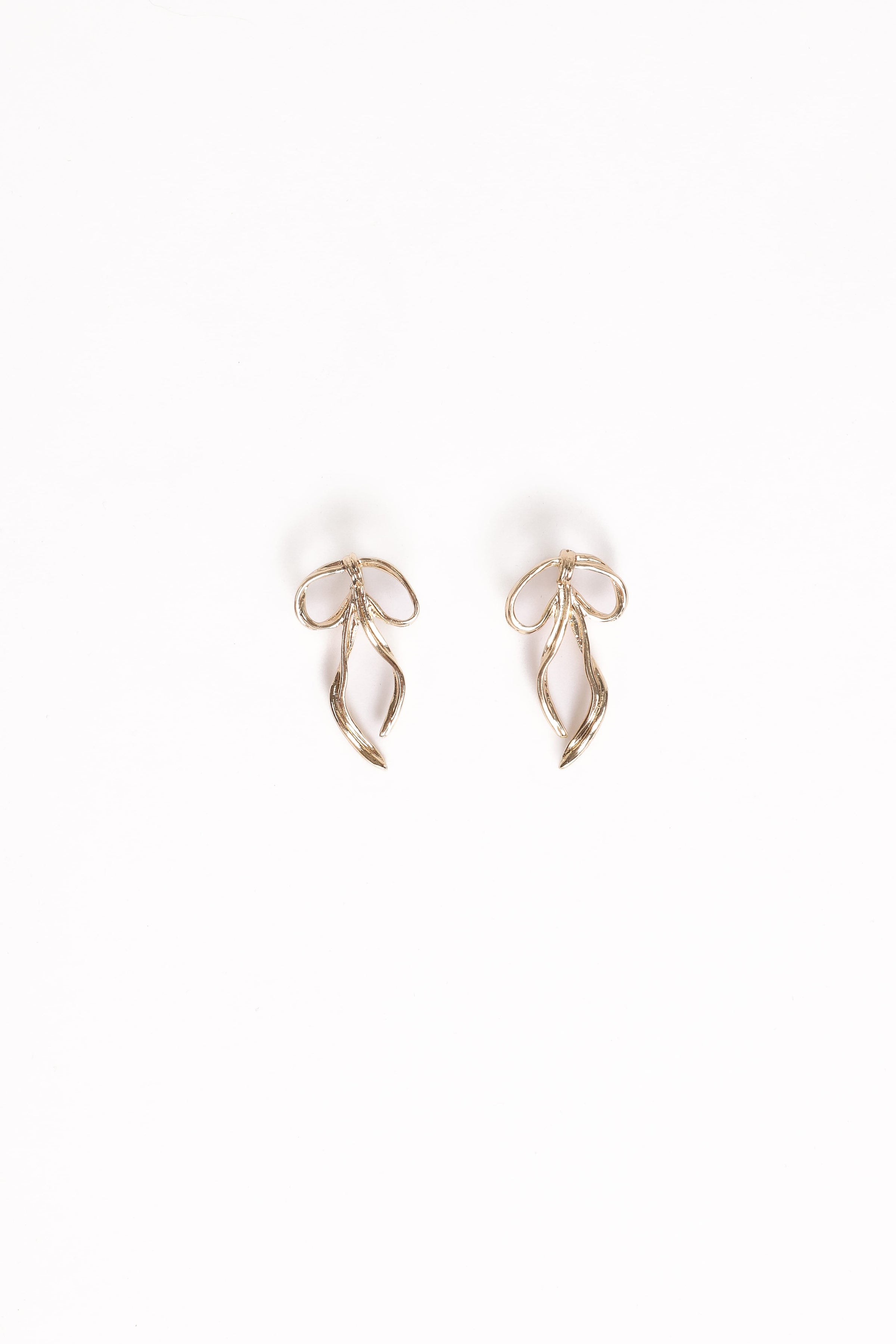 ACCESSORIES Avery Bow Earrings - Gold