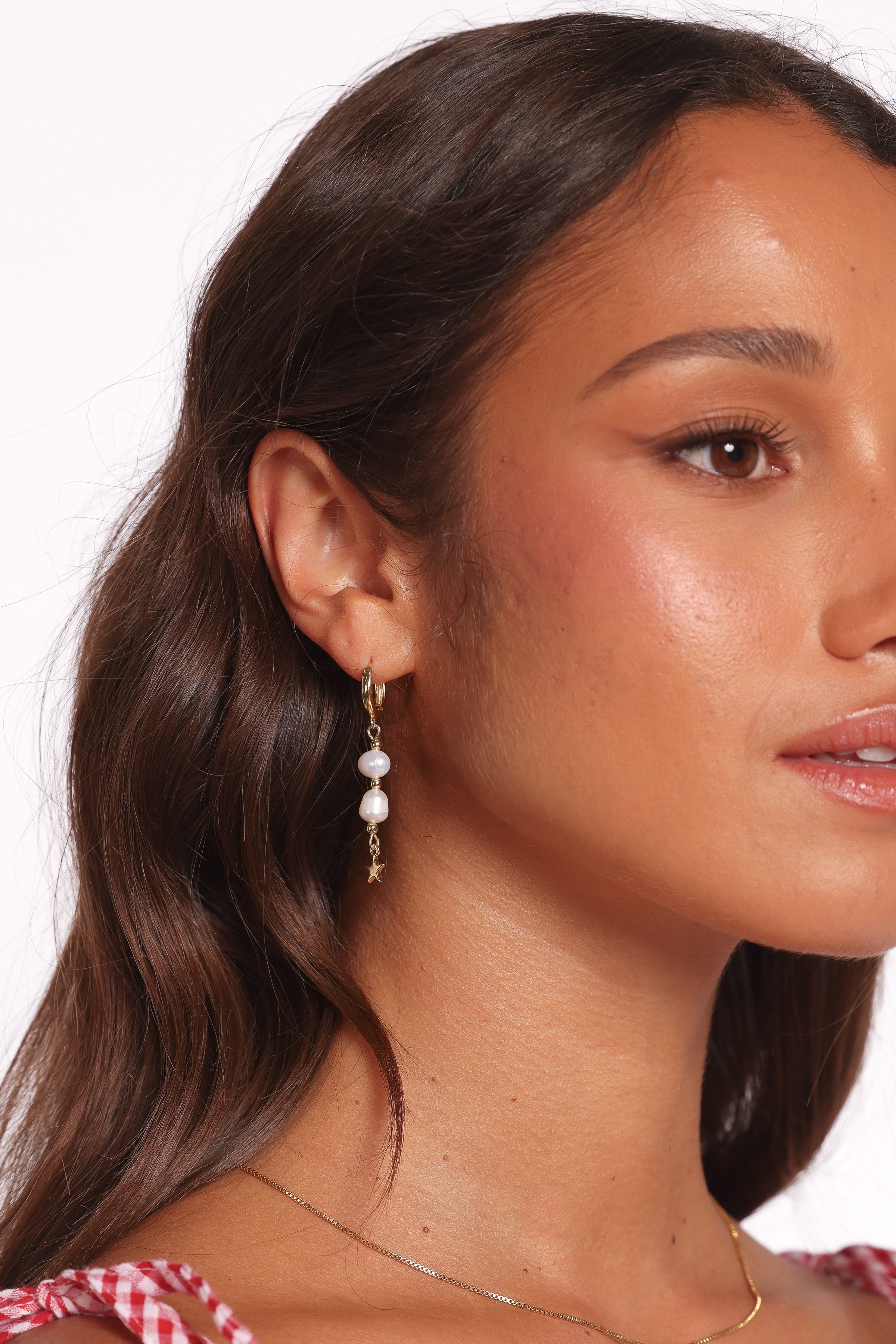 ACCESSORIES Belize Earrings - Gold/Pearl