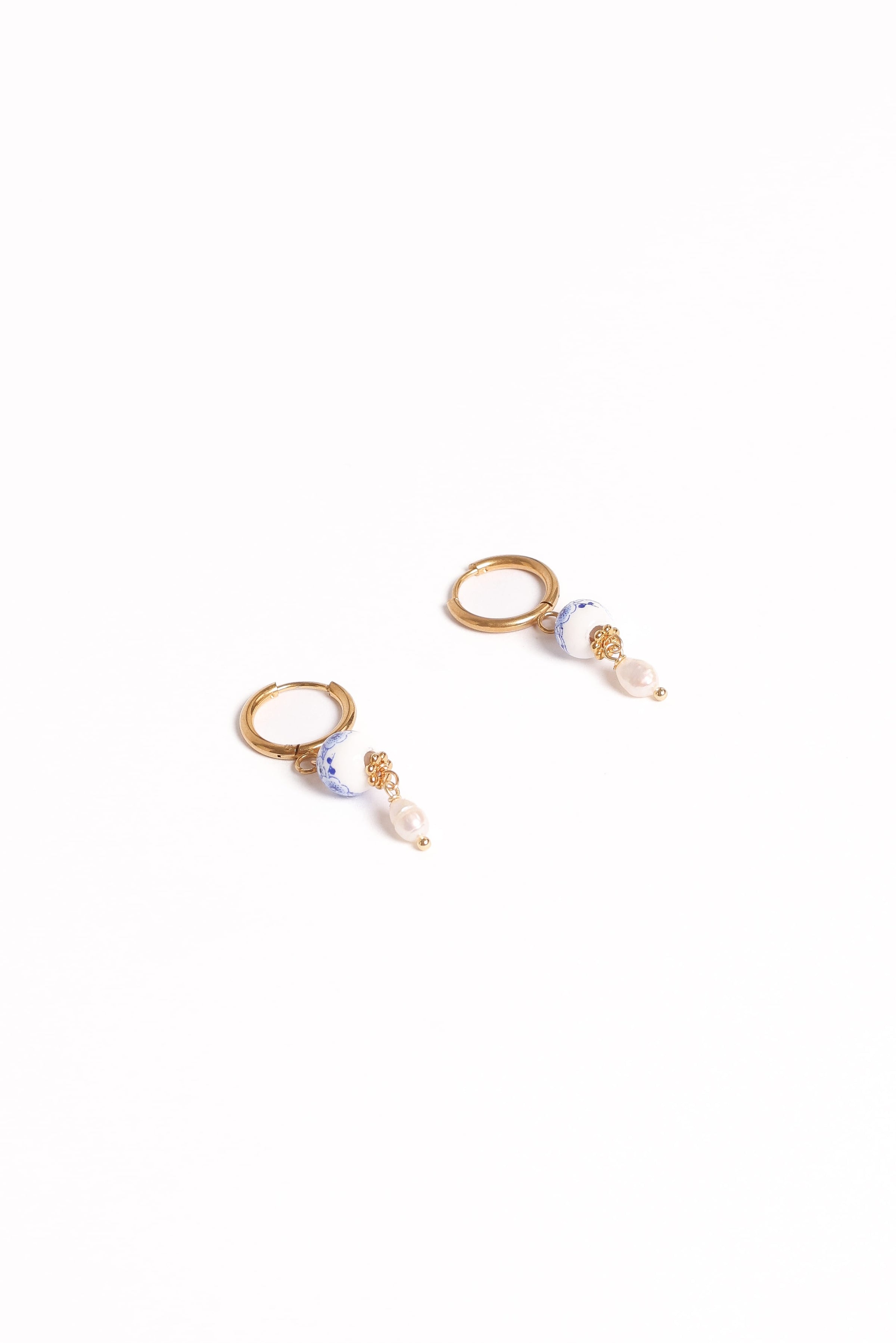 ACCESSORIES Bree Earrings - Blue/Pearl