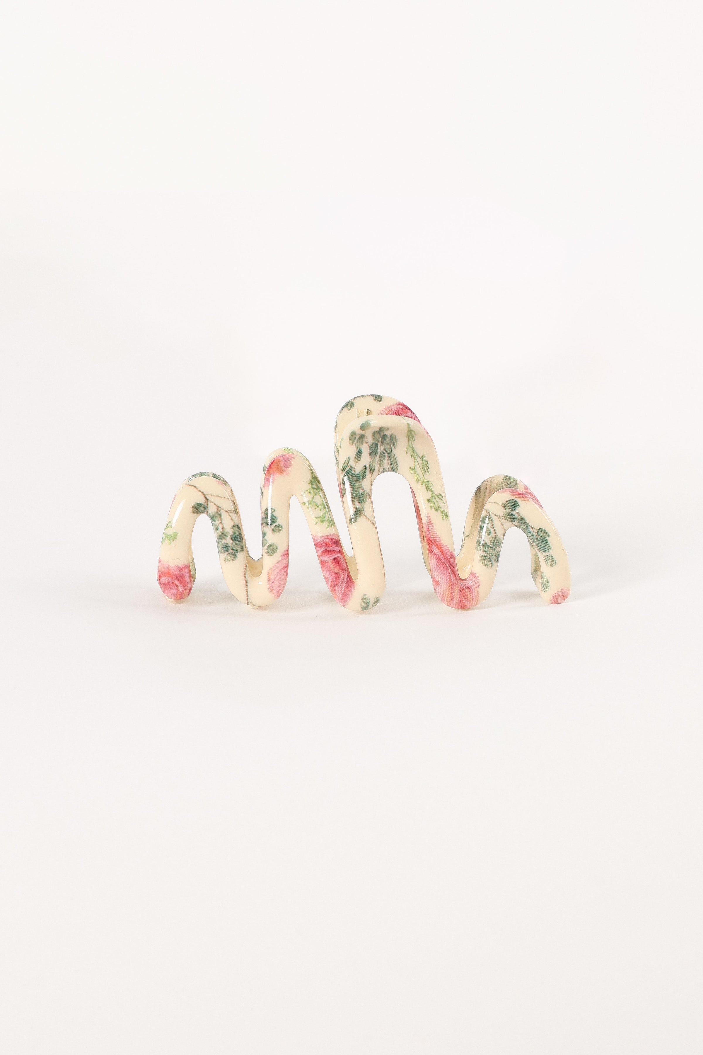 ACCESSORIES @Cambria Floral Hair Clip - White/Pink