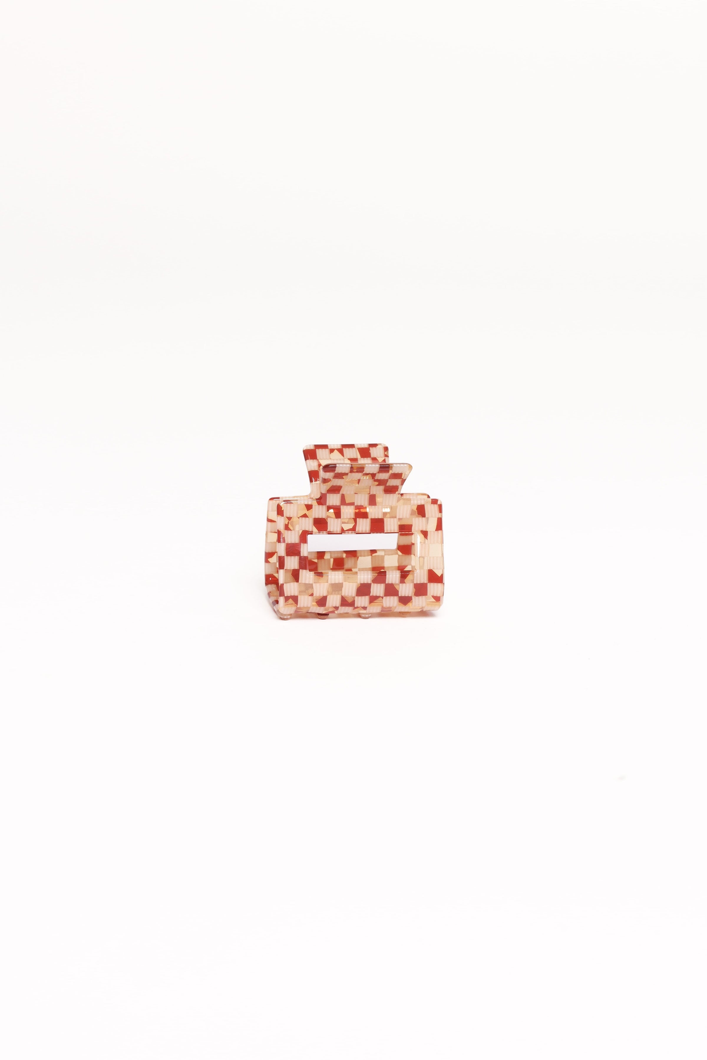 ACCESSORIES Capri Hair Clip - Tan Check