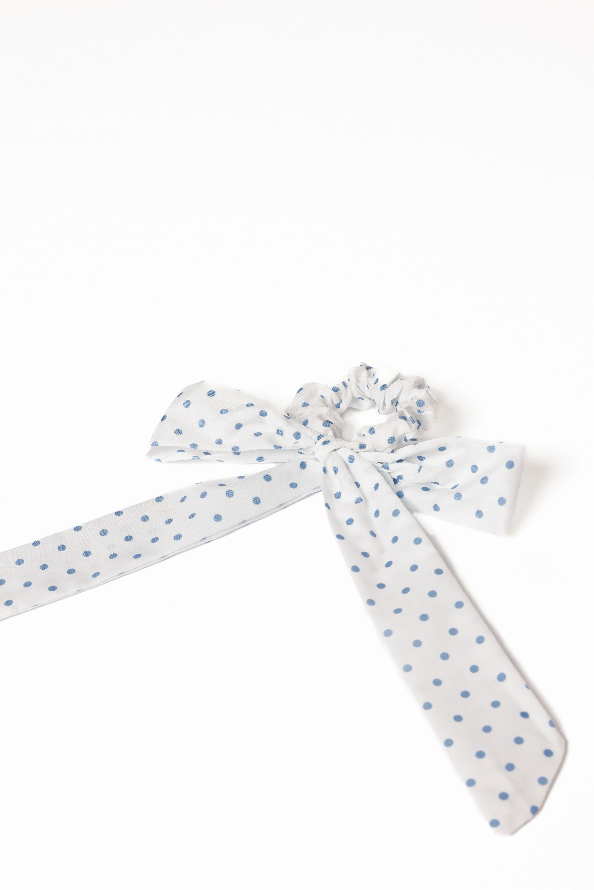 ACCESSORIES Cass Bow Scrunchie - White