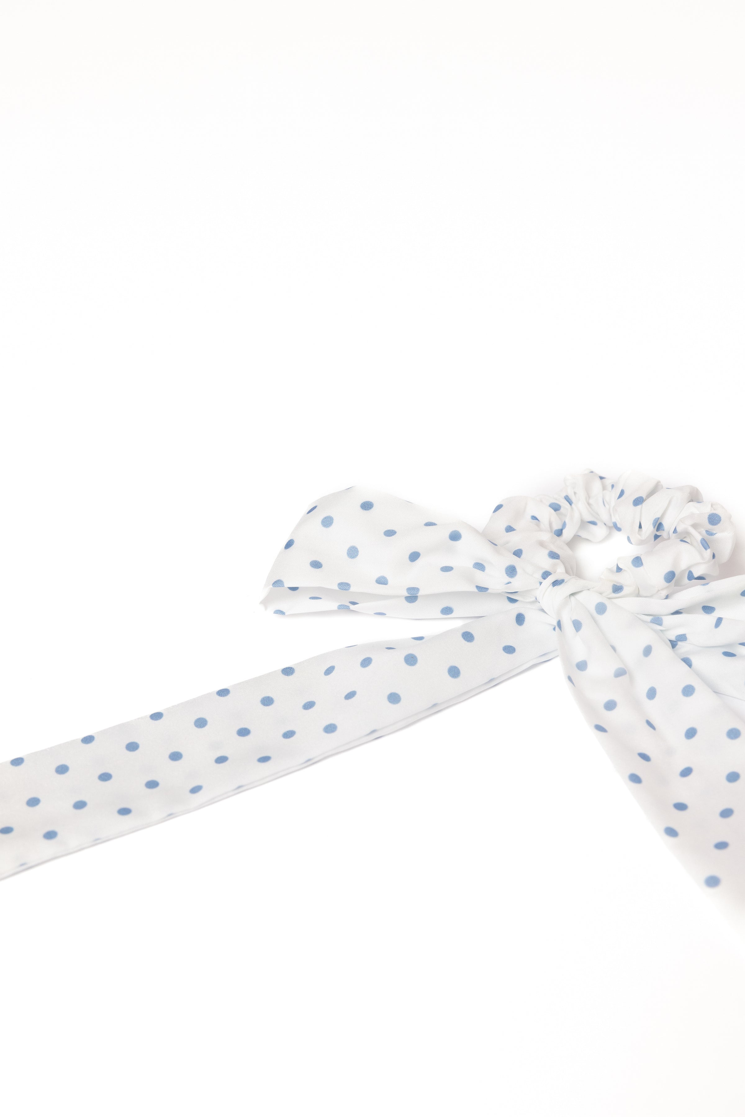 ACCESSORIES Cass Bow Scrunchie - White