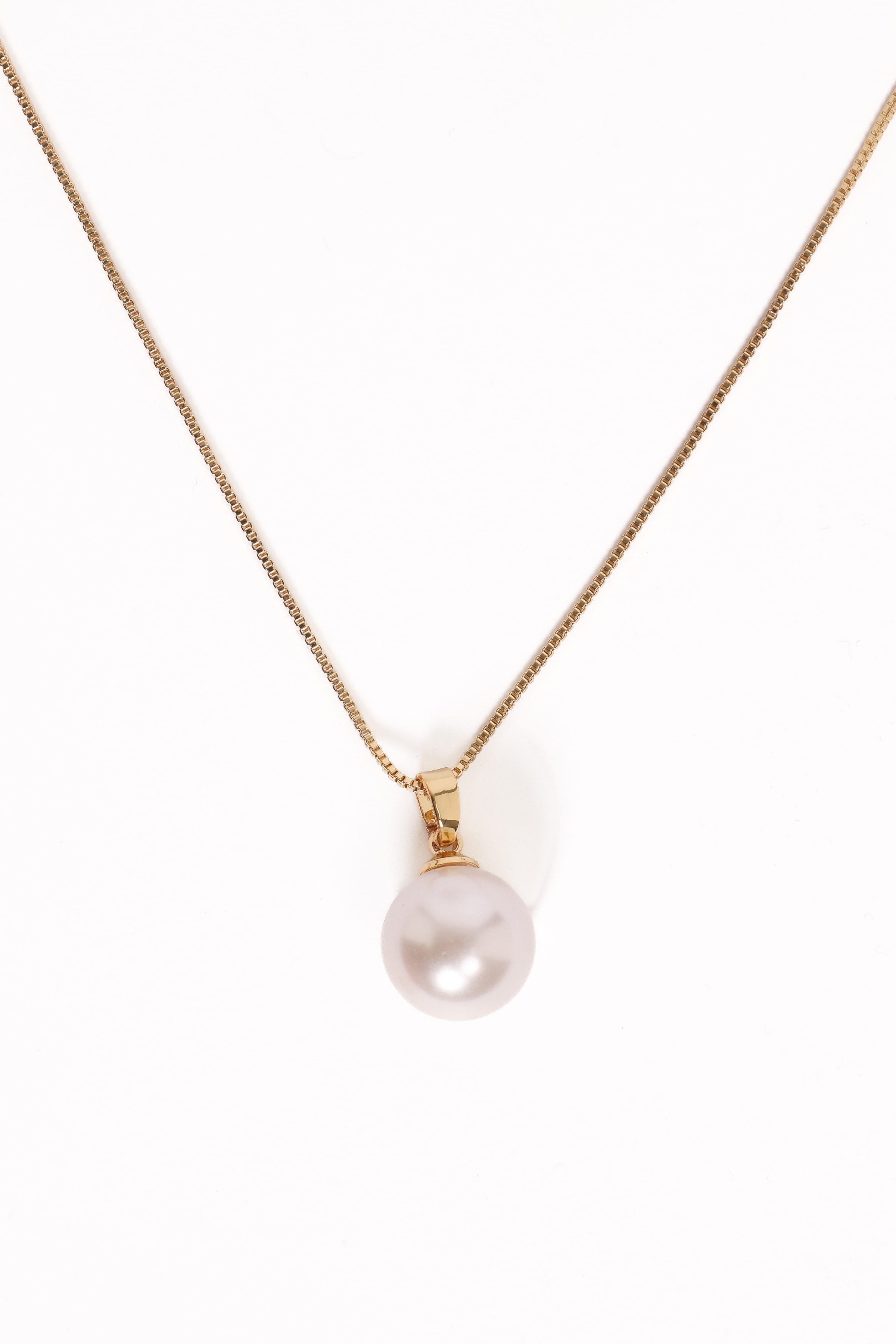 ACCESSORIES Celia Pearl Necklace - Gold