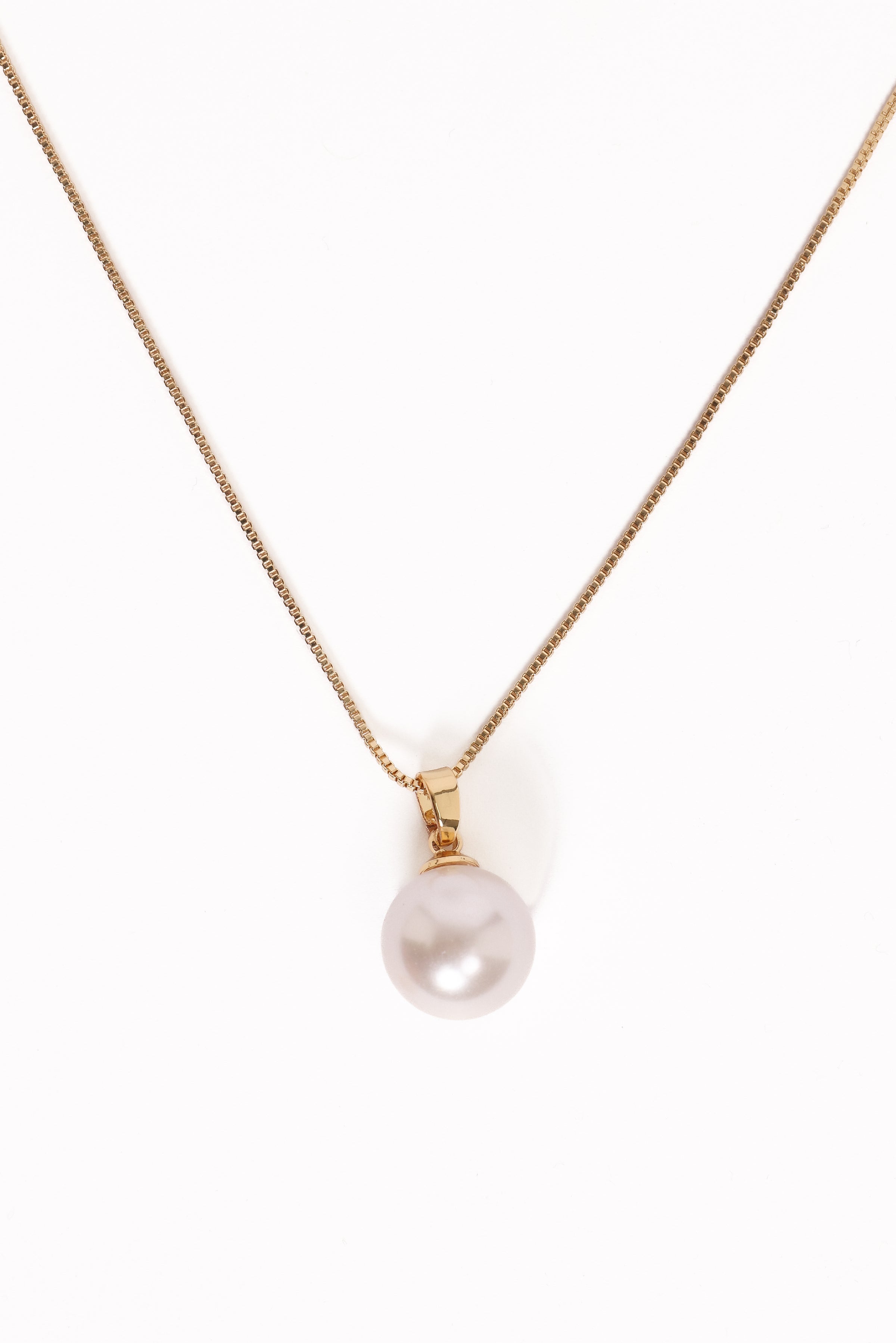 ACCESSORIES Celia Pearl Necklace - Gold