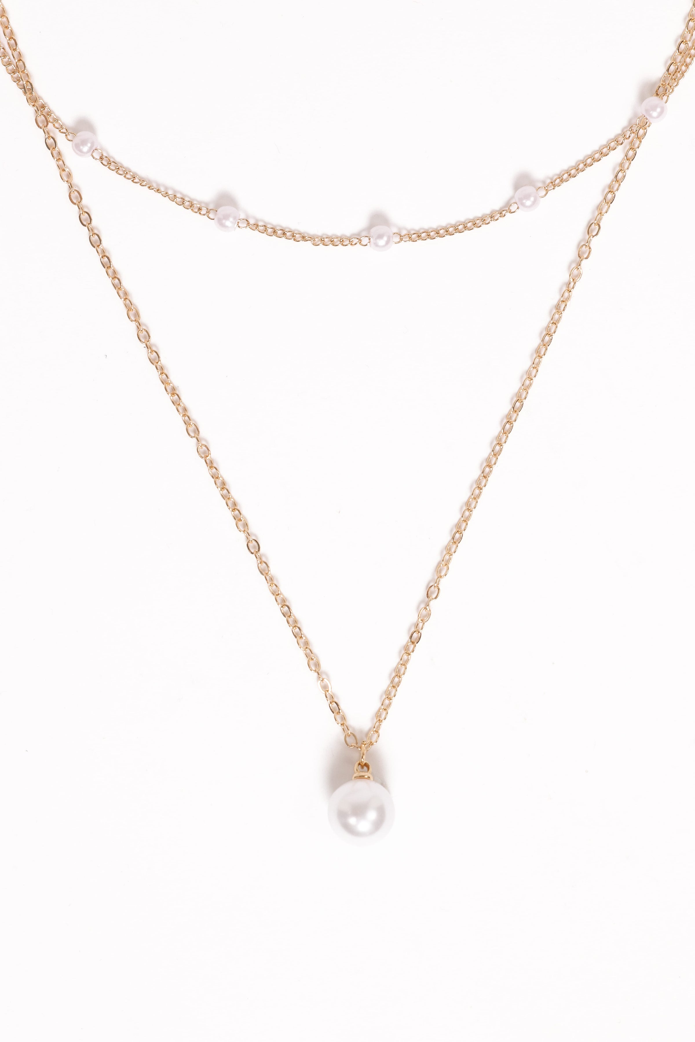 ACCESSORIES Corinna Necklace - Gold/Pearl