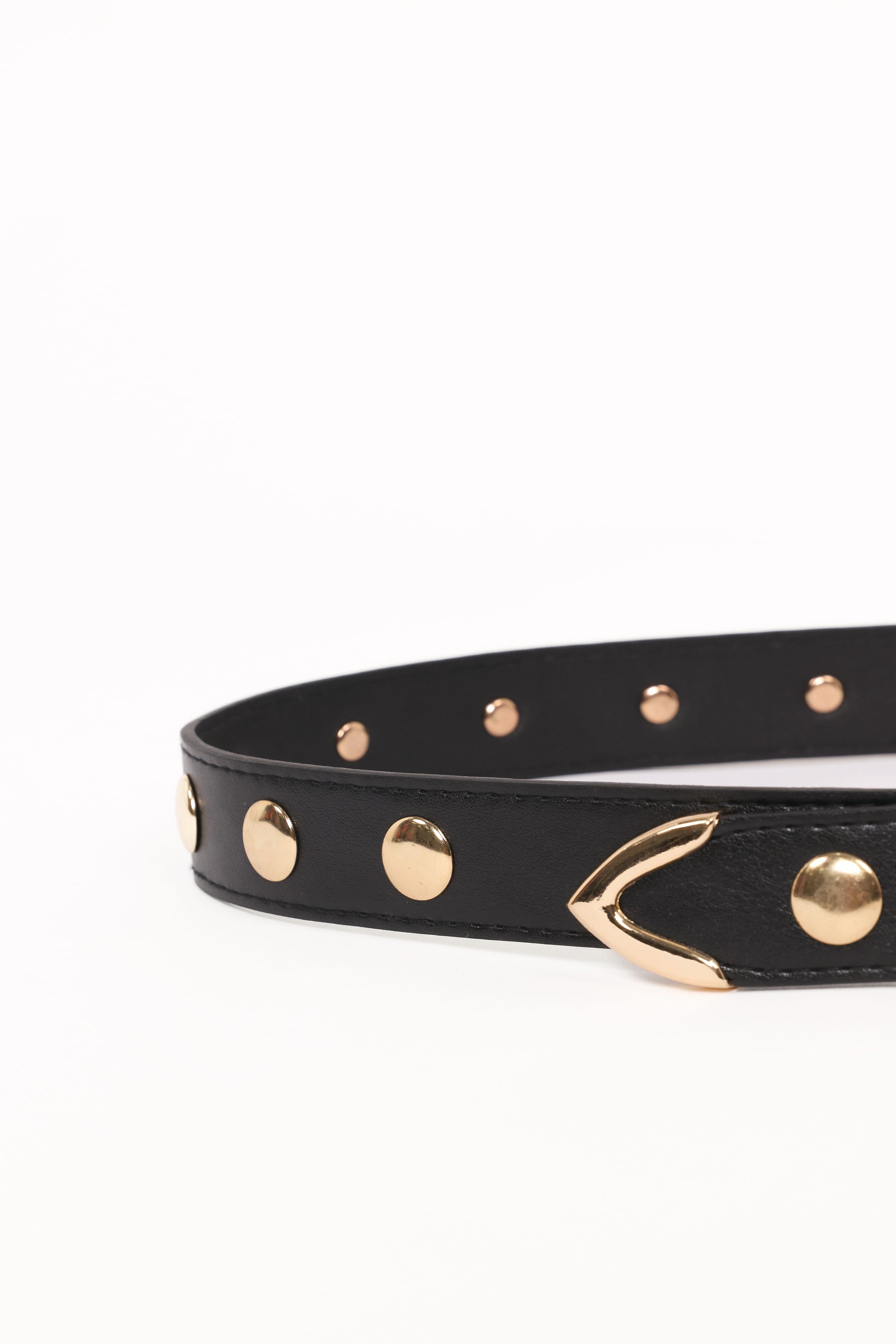 ACCESSORIES Dallas Studded Belt - Black