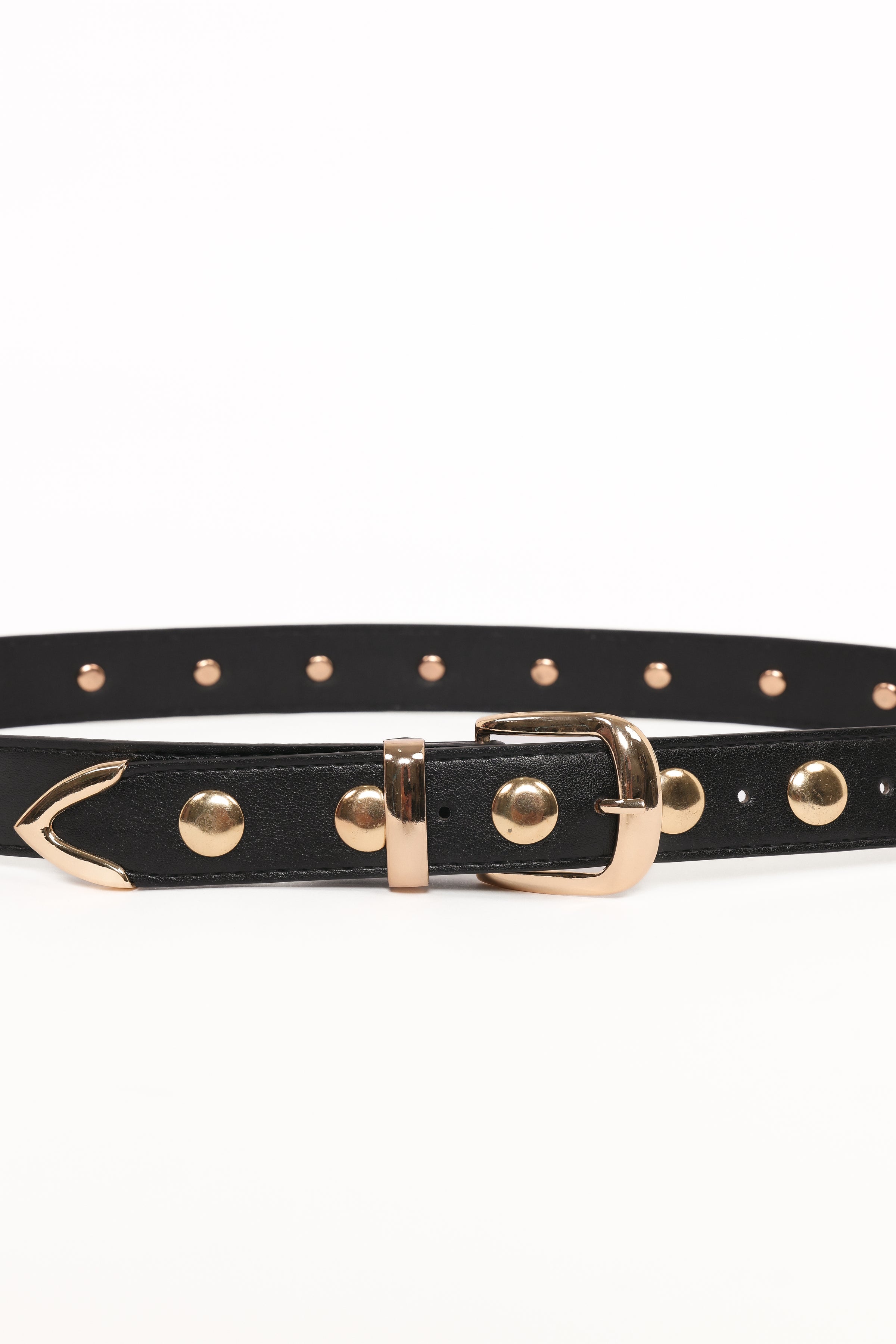 ACCESSORIES Dallas Studded Belt - Black