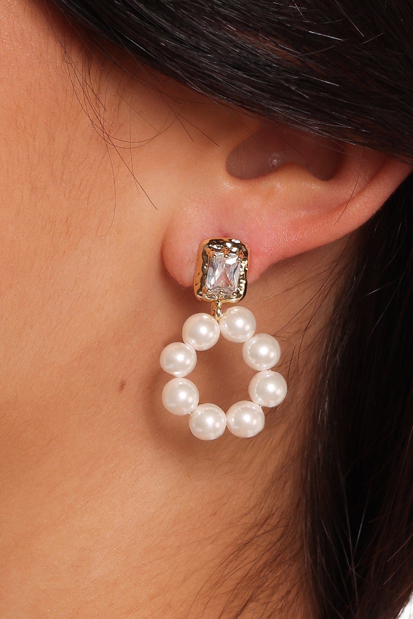 ACCESSORIES Dara Drop Earrings - Gold/Pearl