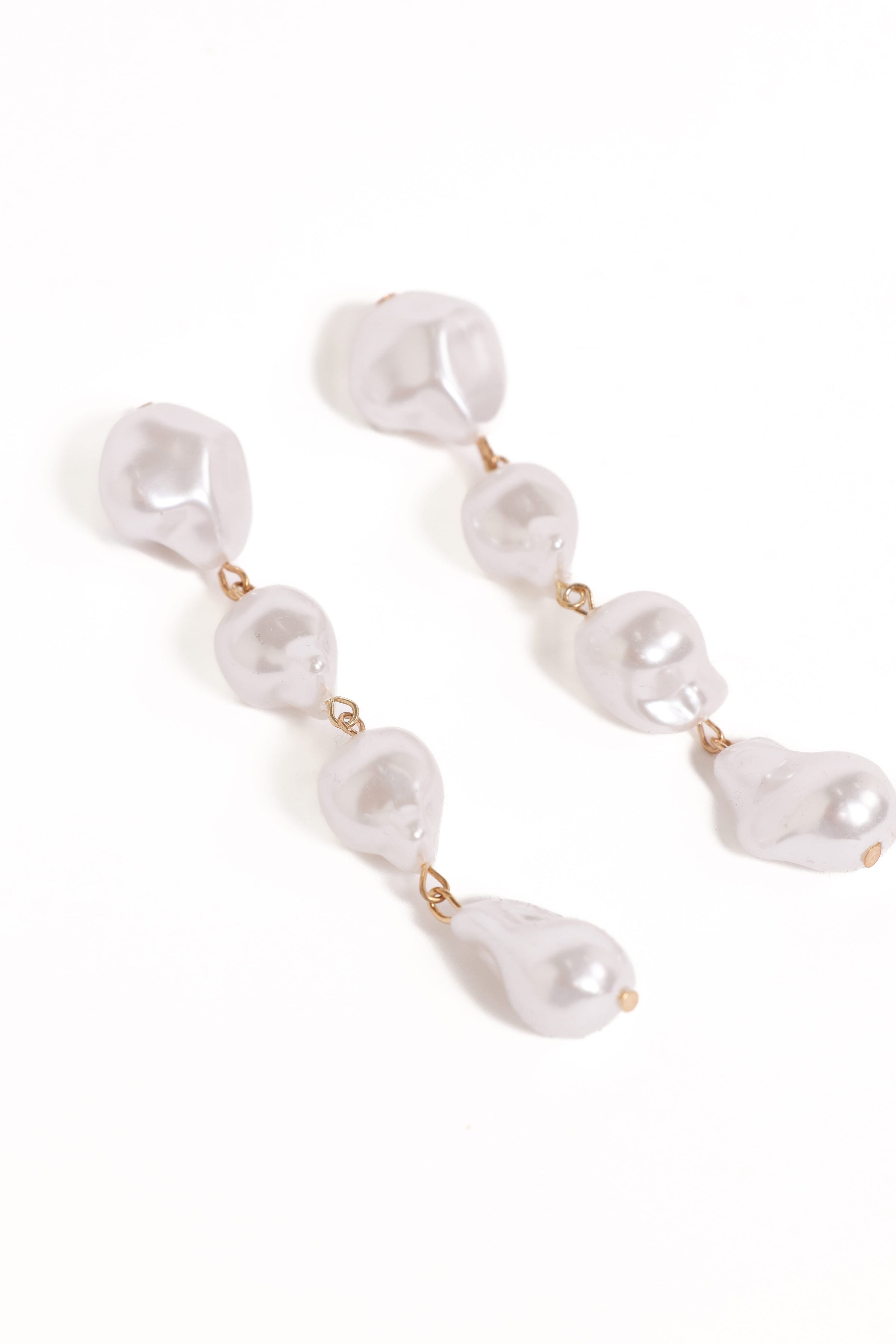 ACCESSORIES Elyse Drop Earrings - Pearl